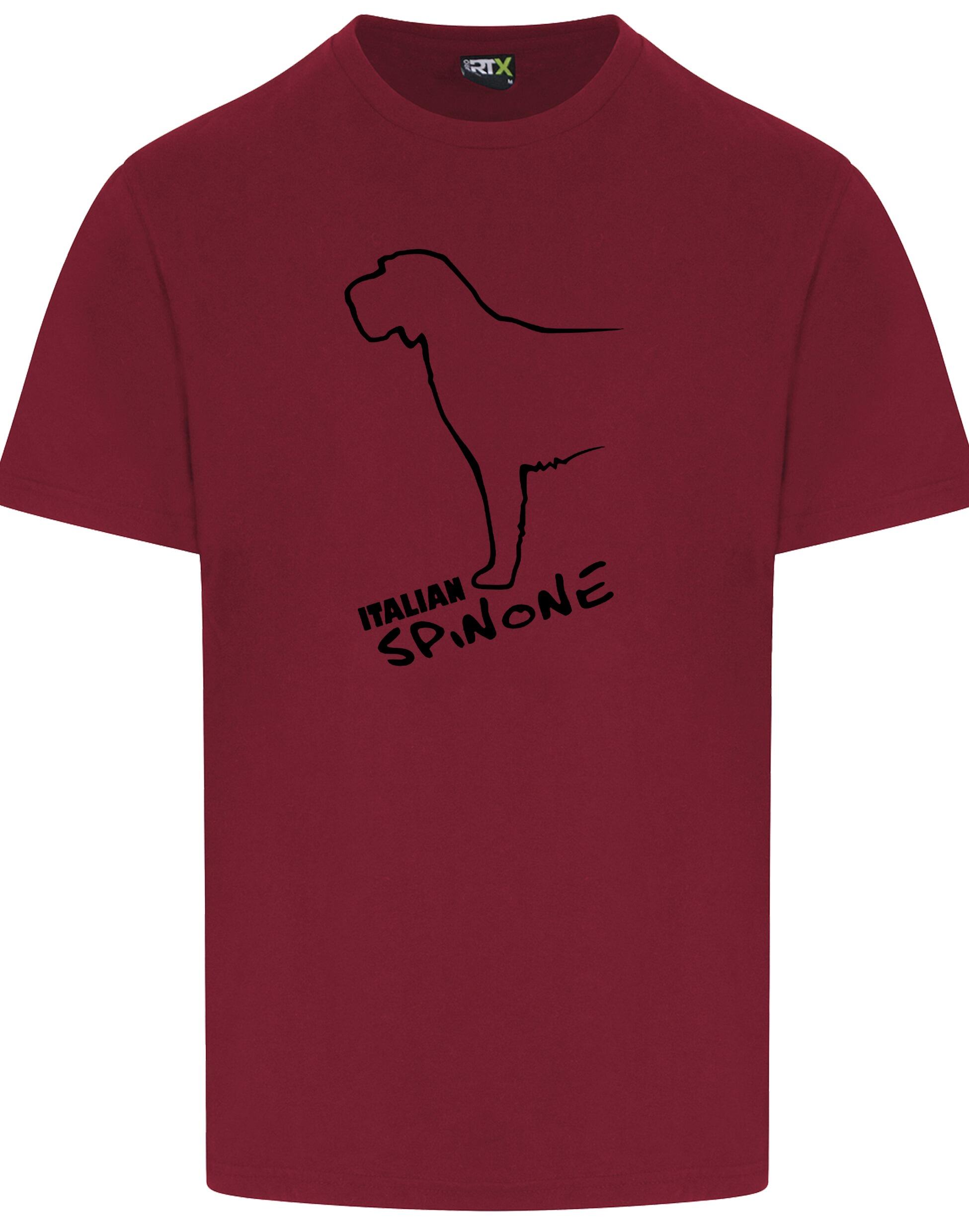 Unisex Italian Spinone Roundneck T-shirt with exclusive breed artwork, lightweight cotton fabric, and a relaxed fit for casual comfort and style.