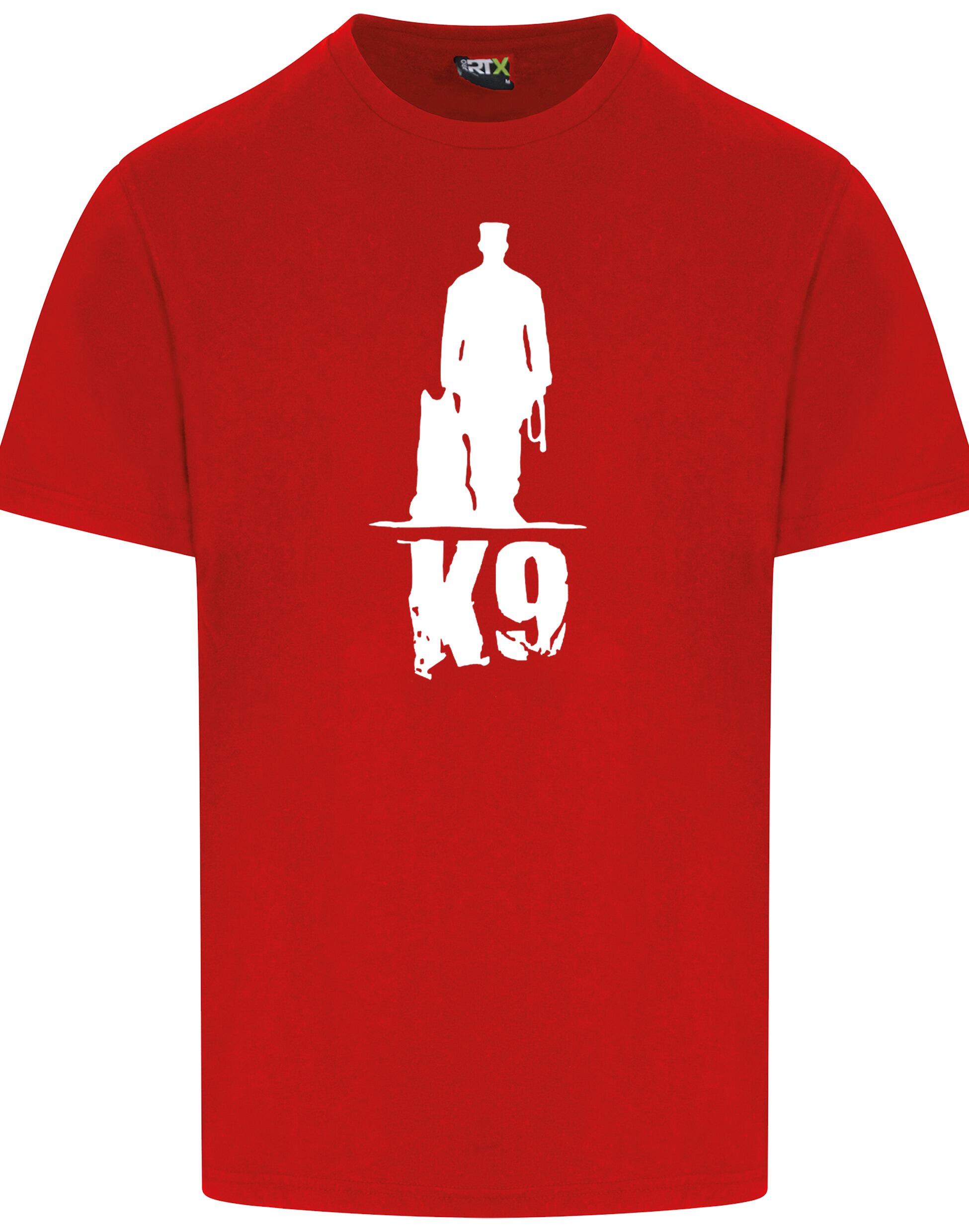 K9 Unisex Roundneck T-shirt featuring exclusive breed-inspired artwork, made from soft, breathable cotton for ultimate comfort.