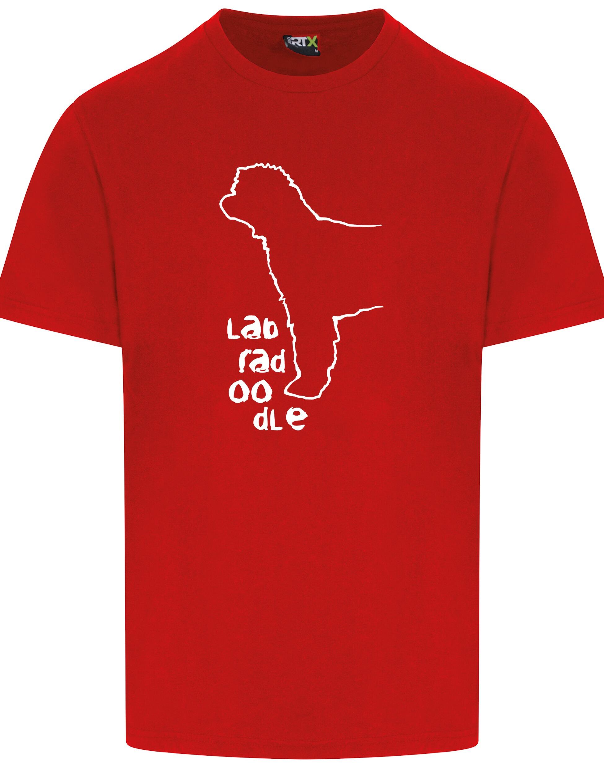 Unisex Labradoodle Roundneck T-shirt with exclusive breed design in breathable cotton fabric.