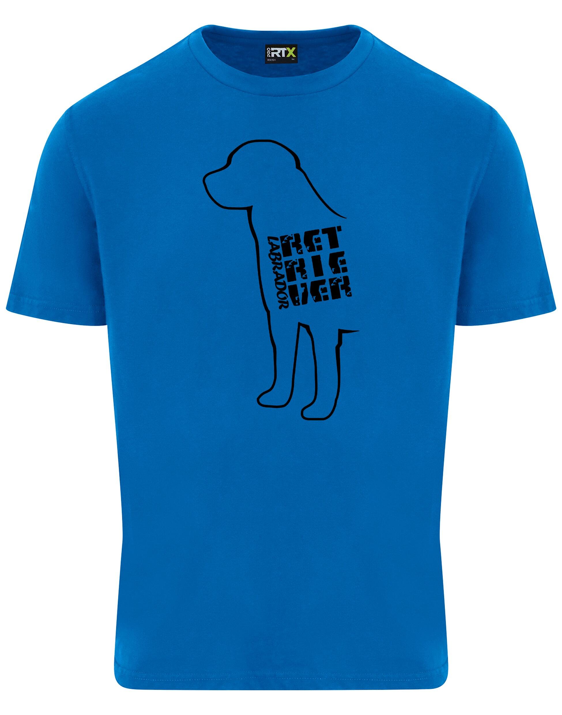 Unisex roundneck T-shirt with exclusive Labrador Retriever artwork, crafted from soft, breathable cotton with a relaxed fit for everyday comfort and style.
