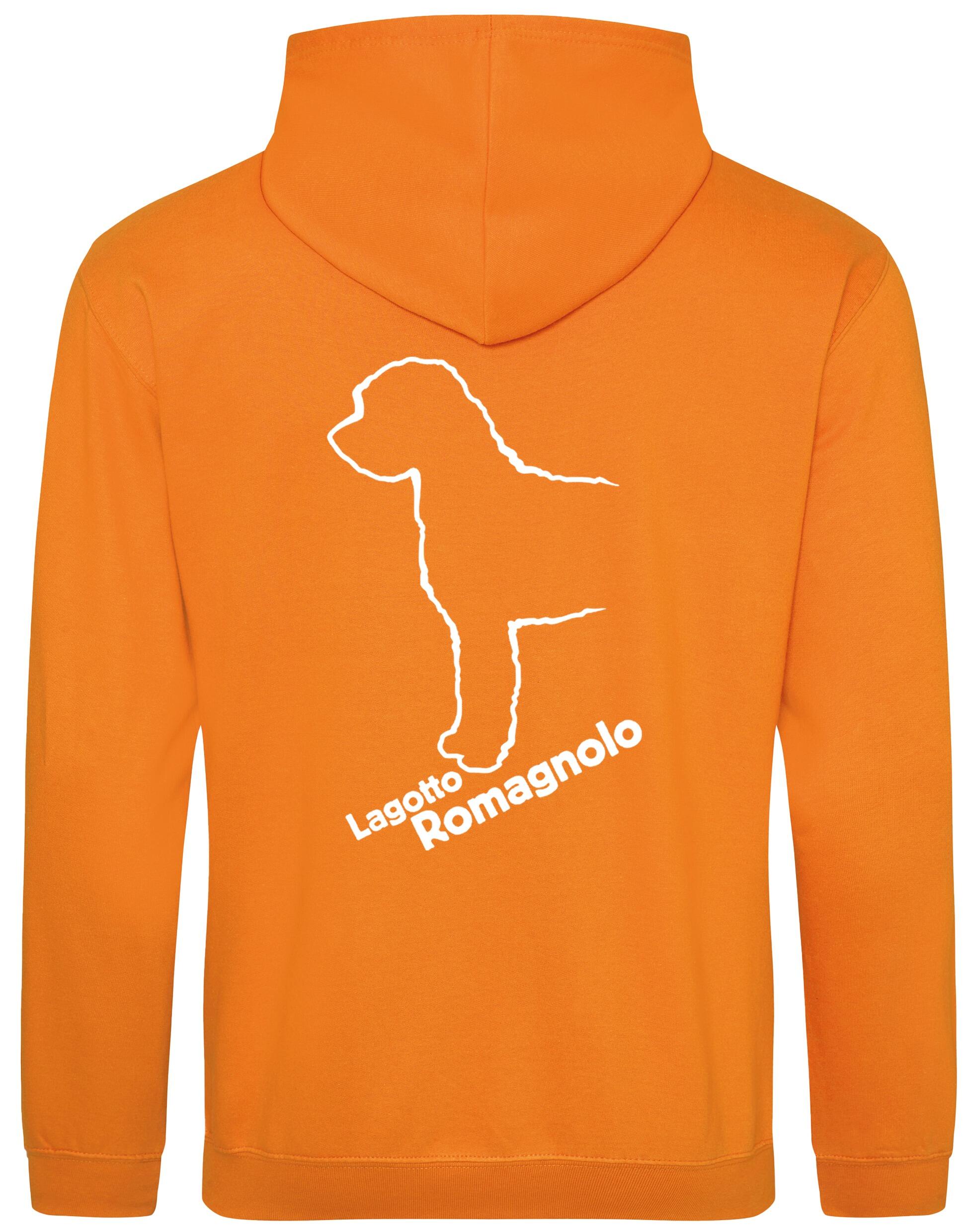 Lagotto Romagnolo design pullover hoodie featuring exclusive artwork, fleece-lined warmth, and a kangaroo pocket for stylish and practical comfort.