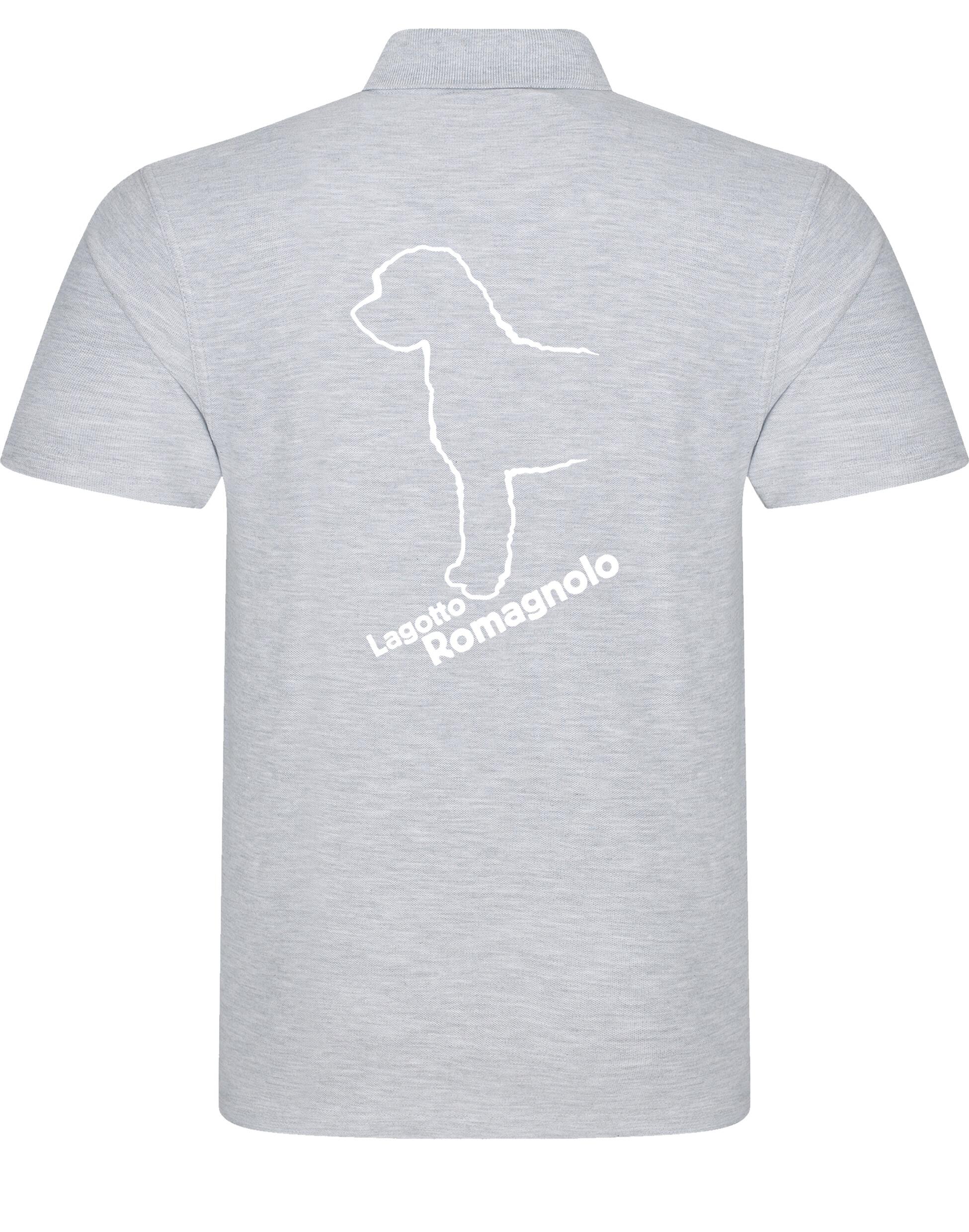 Unisex Cotton Polo with Lagotto Romagnolo design featuring vibrant breed artwork and a relaxed fit.