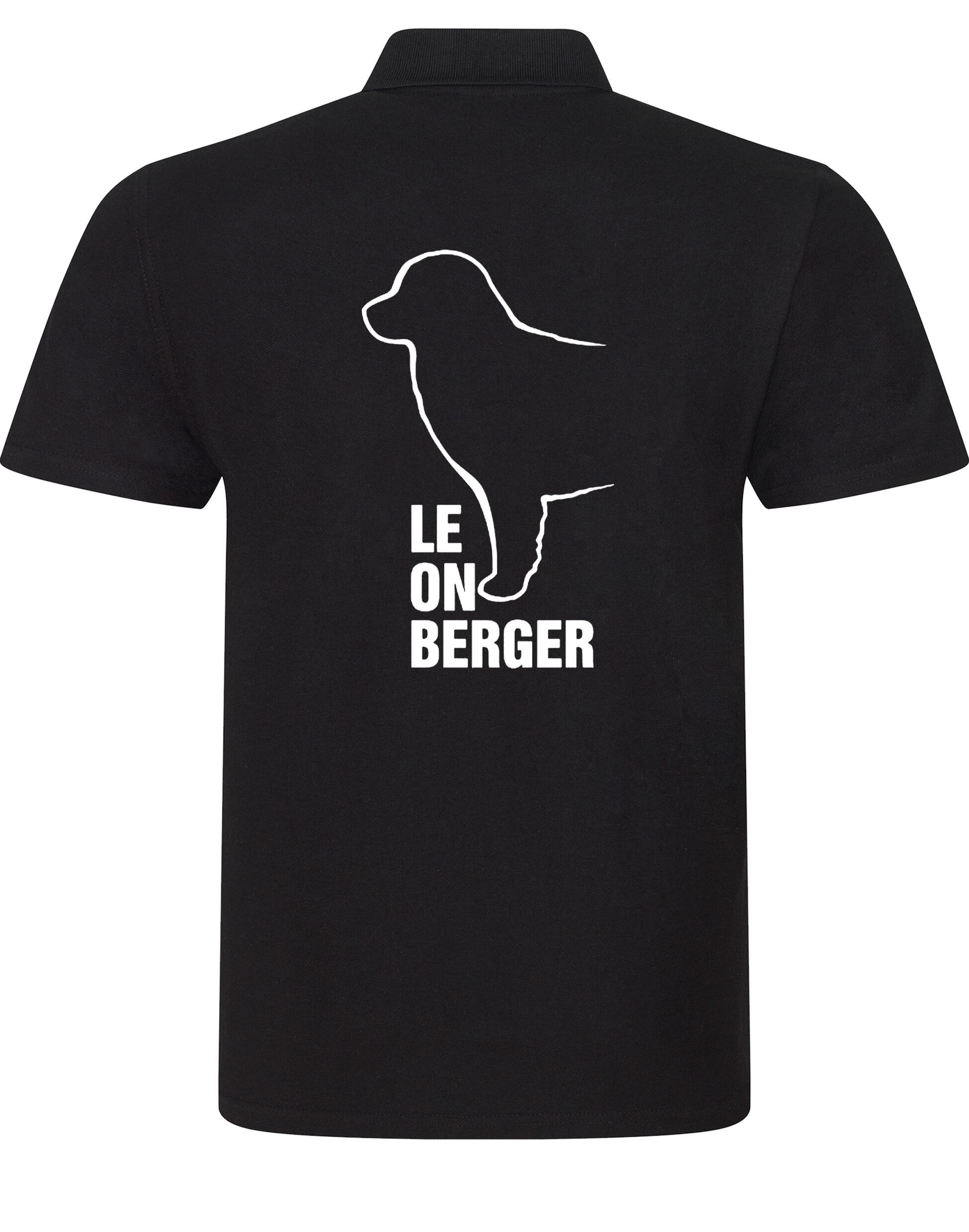 Unisex Leonberger Cotton Polo with breed design on the back, lightweight cotton fabric, and relaxed fit.