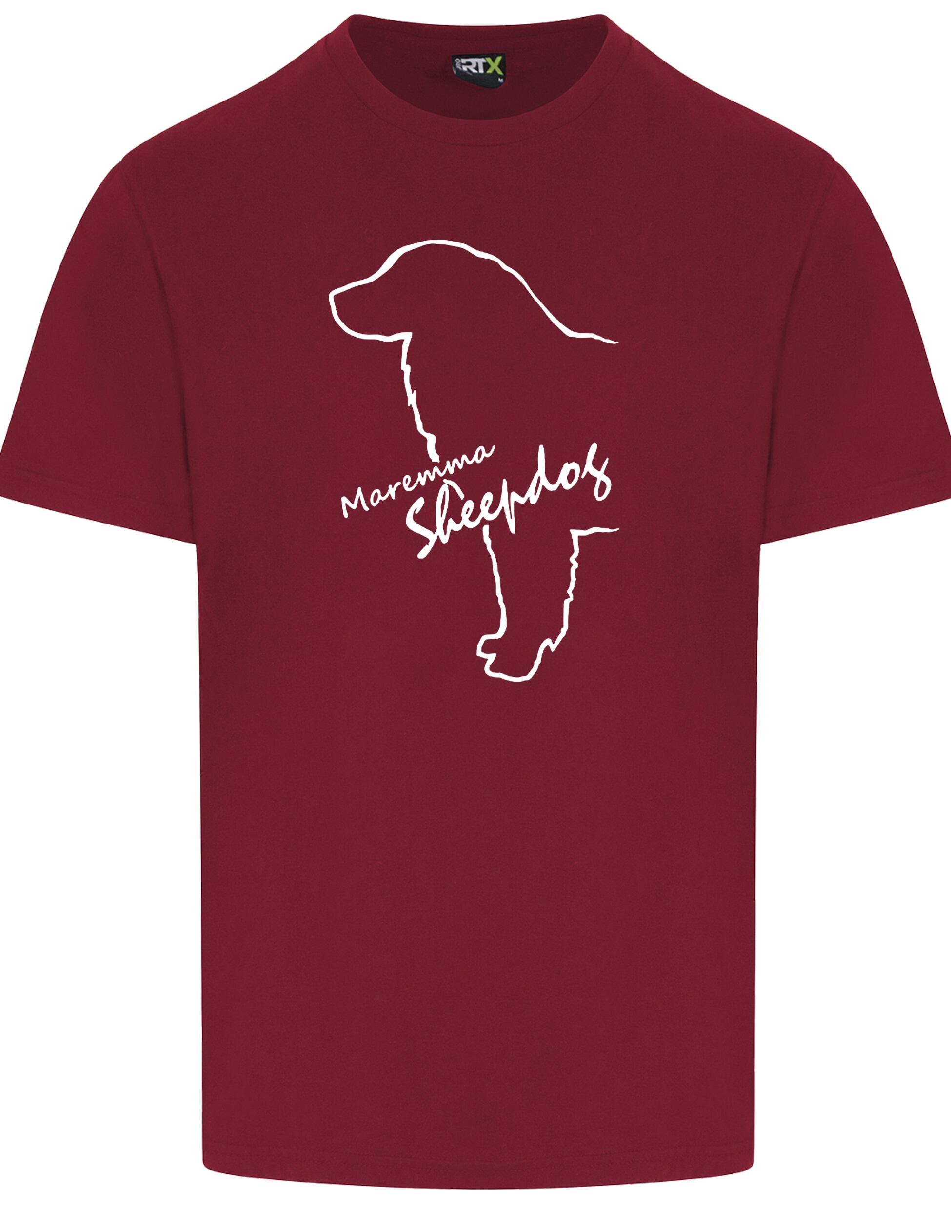 Maremma Sheepdog Unisex Roundneck T-shirt with exclusive breed design, soft cotton fabric, and a relaxed fit.