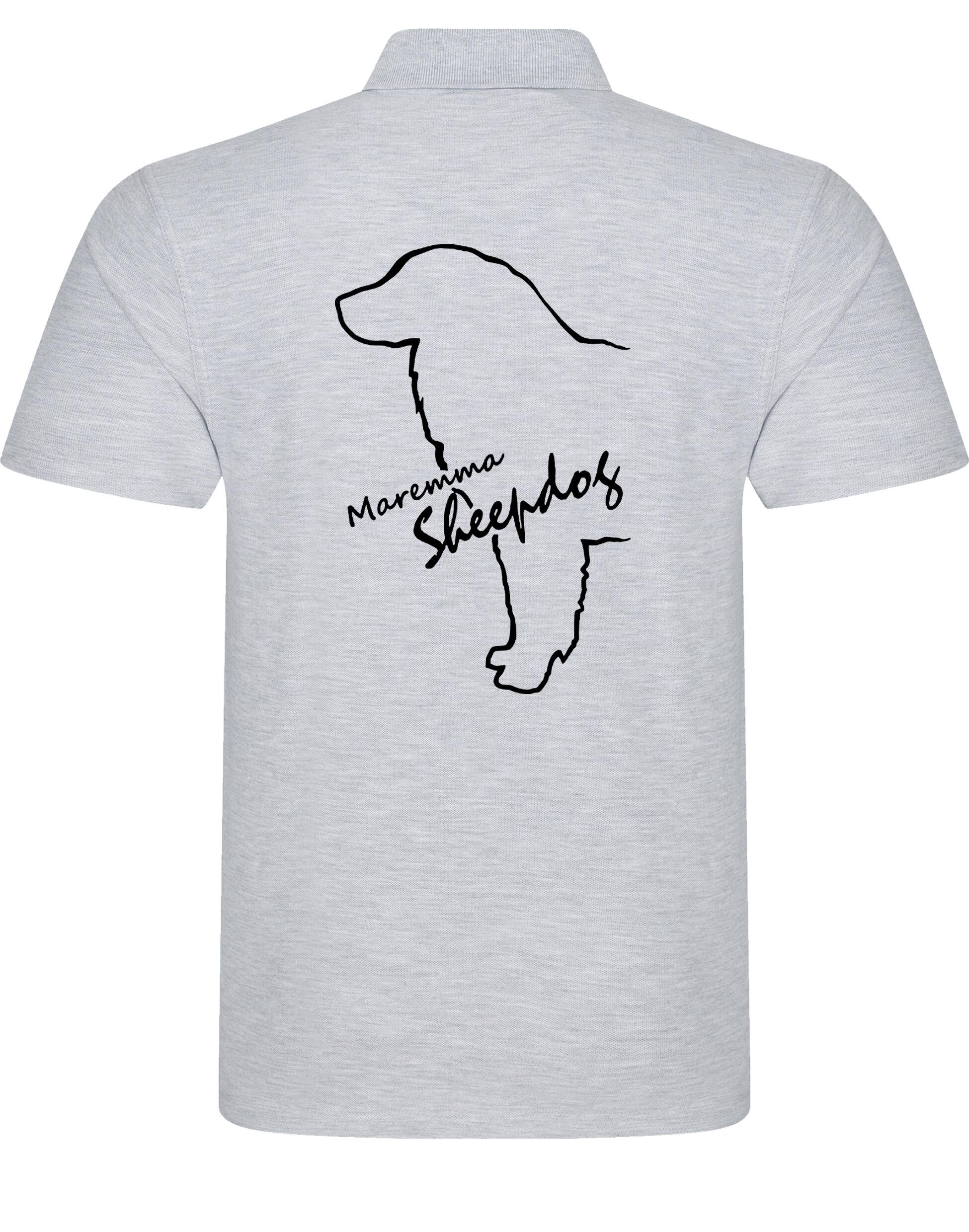 Maremma Sheepdog Unisex Cotton Polo with exclusive breed design, soft cotton fabric, and relaxed fit for all-day comfort.
