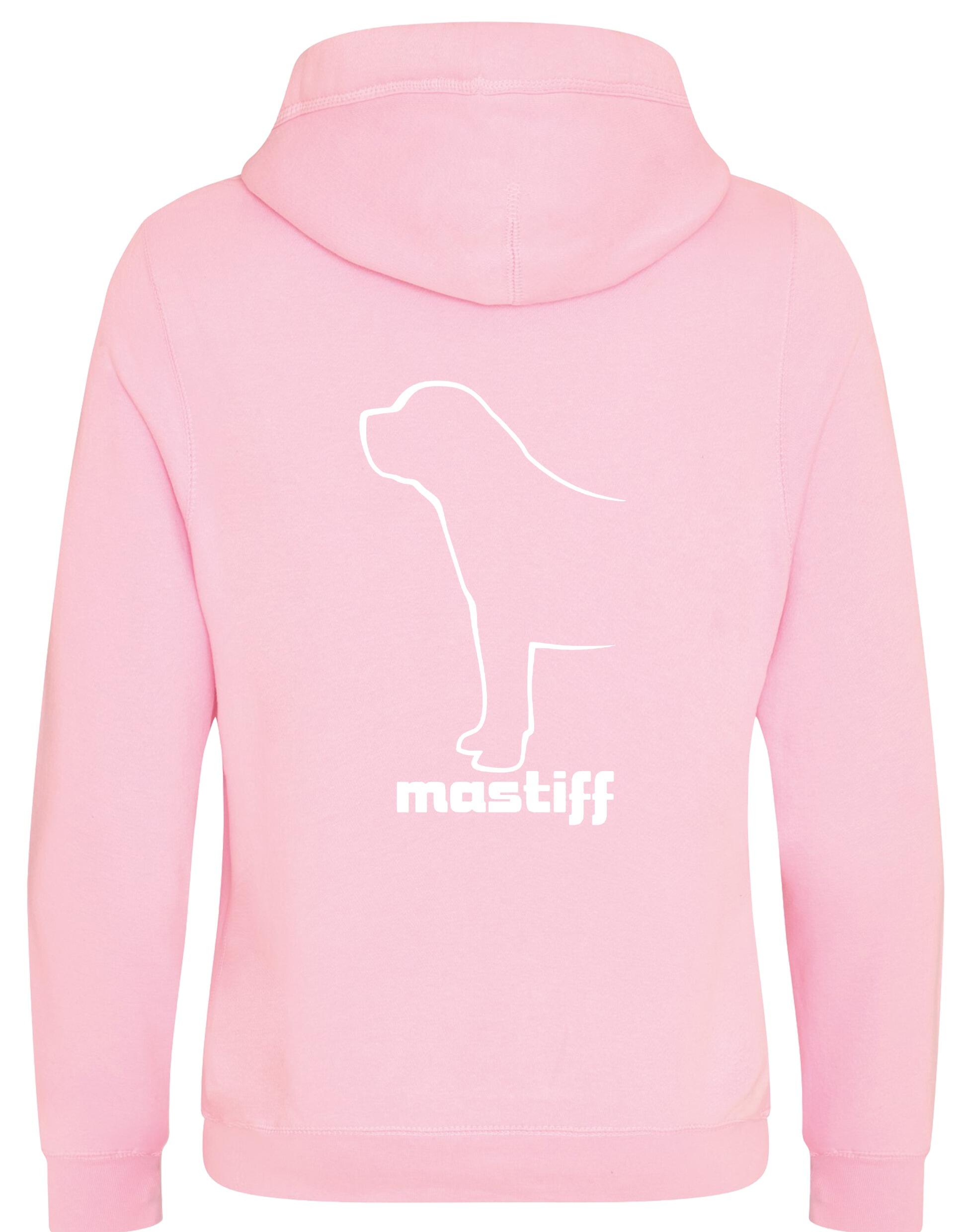 Mastiff Crossneck Pullover Hoodie featuring exclusive breed artwork and a modern, cosy design for dog lovers.