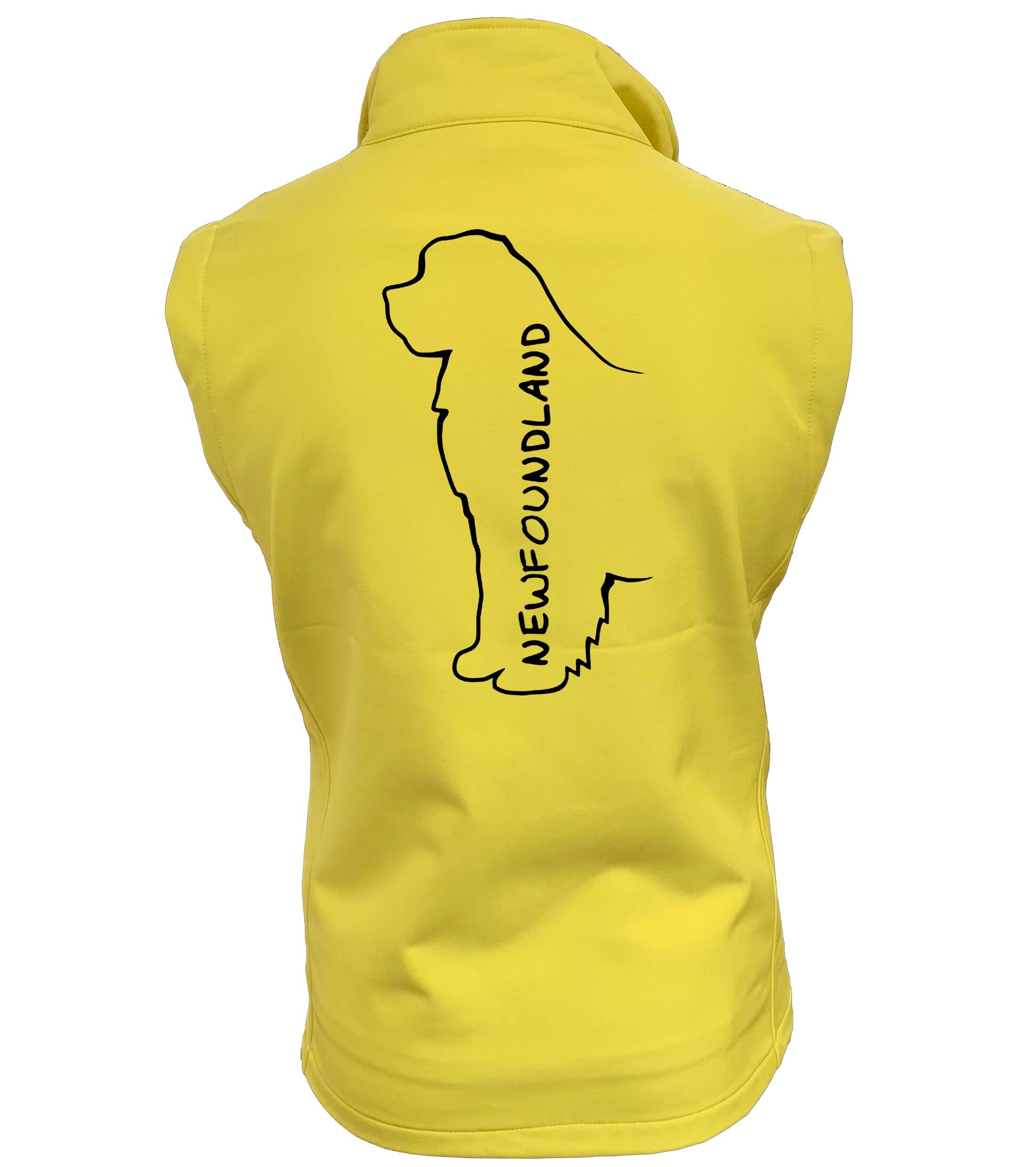 Newfoundland Women’s Softshell Jacket featuring exclusive breed artwork, water-resistant fabric, and a flattering feminine fit with cosy fleece lining for outdoor adventures and everyday wear.