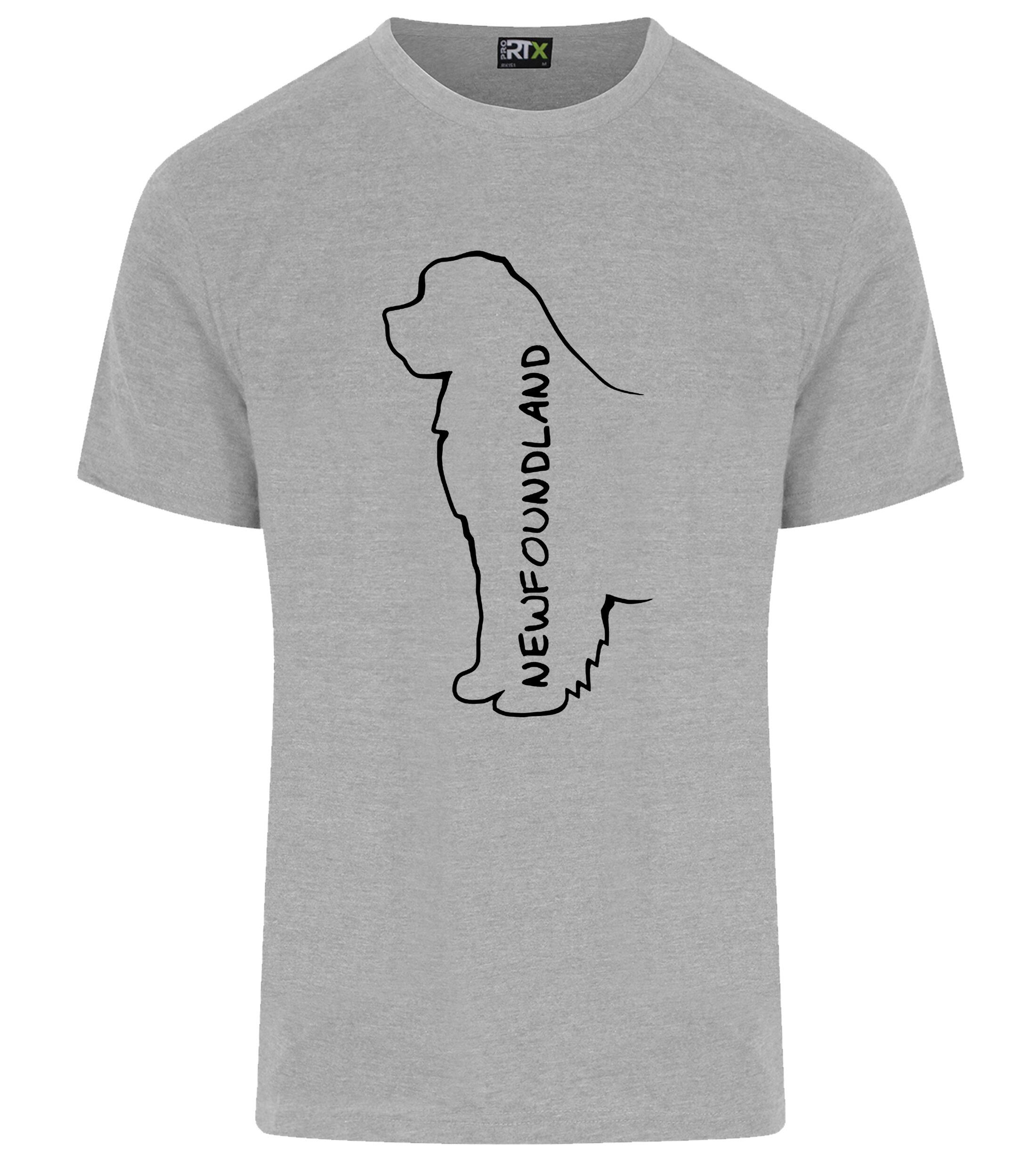 Unisex Roundneck T-shirt featuring exclusive Newfoundland dog breed design, crafted from soft, breathable premium cotton for all-day comfort and a relaxed fit, perfect for dog lovers and casual outings.