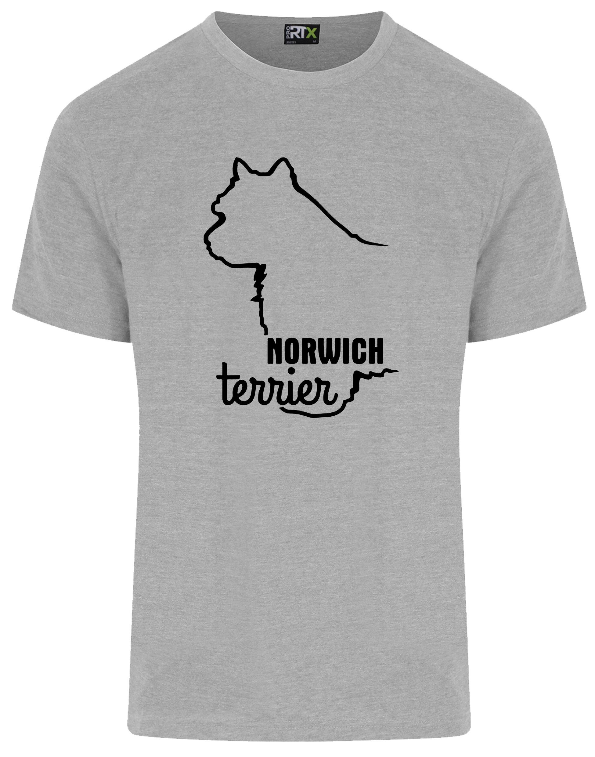 Norwich Terrier Unisex Roundneck T-shirt featuring exclusive breed artwork, soft cotton fabric, and a comfortable unisex fit. Designed for style, comfort, and Norwich Terrier lovers—perfect for dog walks, breed events, or casual wear.