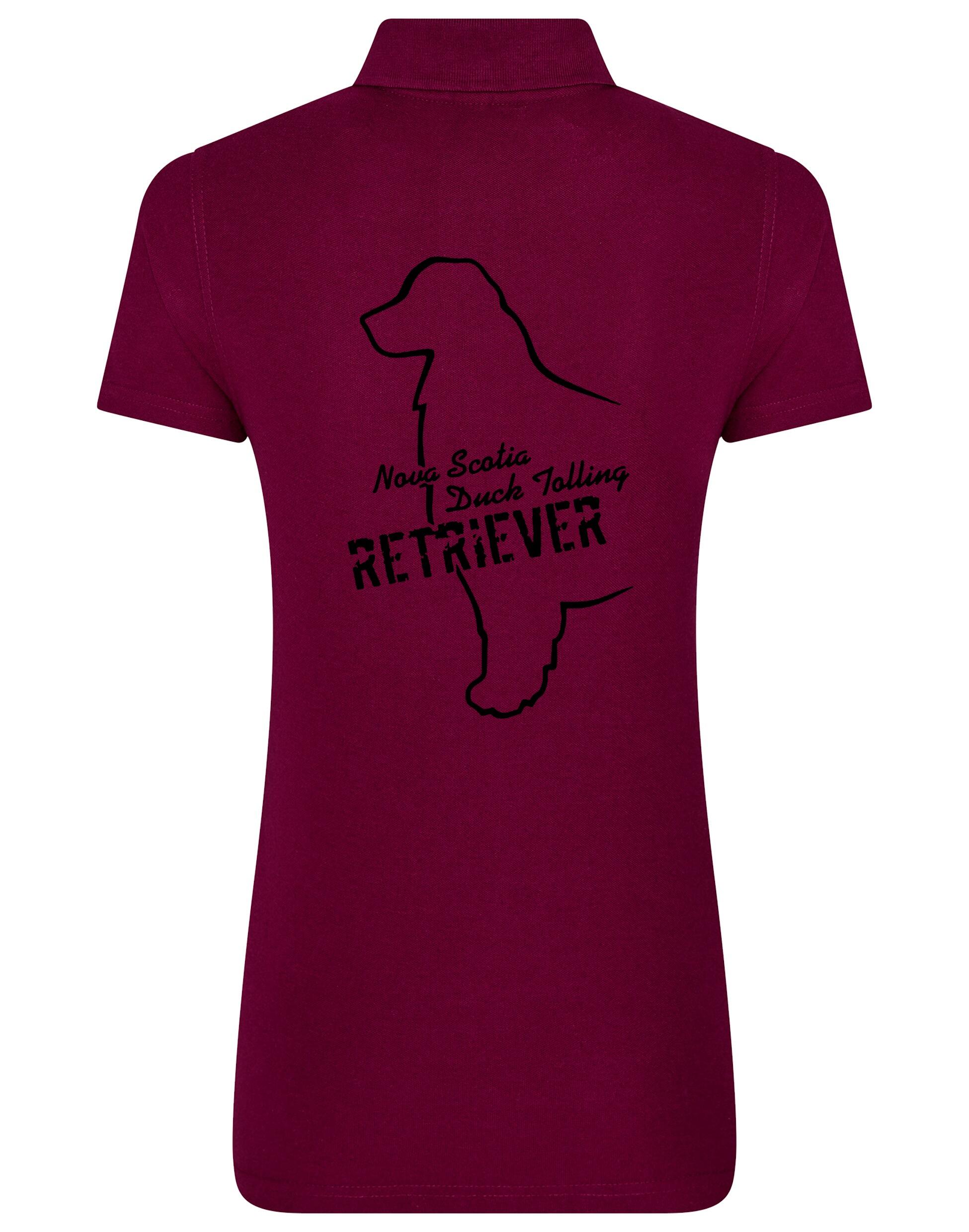 Nova Scotia Duck Tolling Retriever Women’s Cotton Polo – breathable fabric, feminine fit, and exclusive breed artwork featuring the Toller. Ideal for casual wear, dog shows, and outdoor adventures.