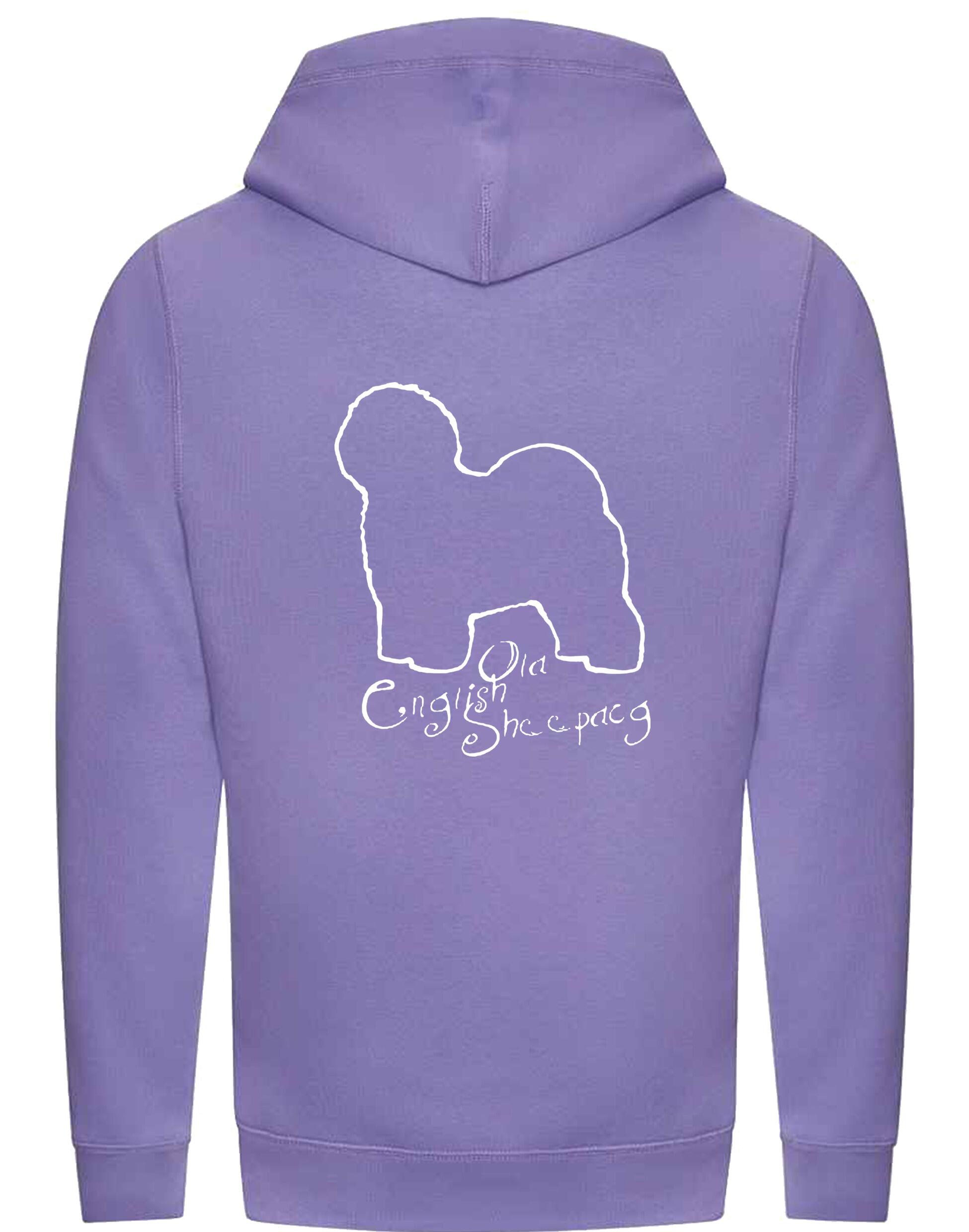 Old English Sheepdog Crossneck Pullover Hoodie – cozy, fleece-lined, with exclusive breed artwork. A stylish and comfortable choice for dog lovers and breed enthusiasts.