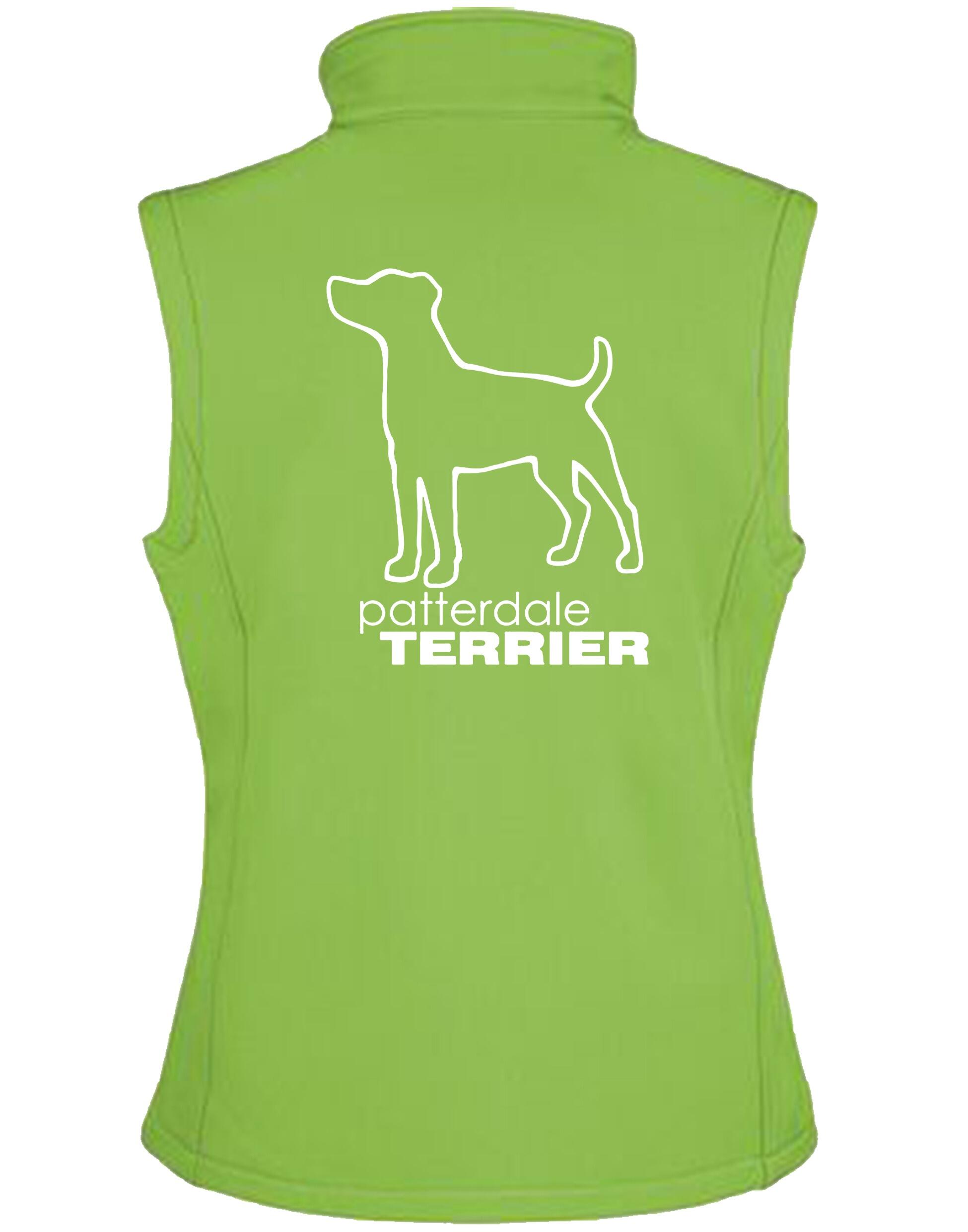 Patterdale Terrier Women’s Softshell Jacket – water-resistant fleece-lined softshell with exclusive breed design. Perfect for dog lovers and outdoor enthusiasts!