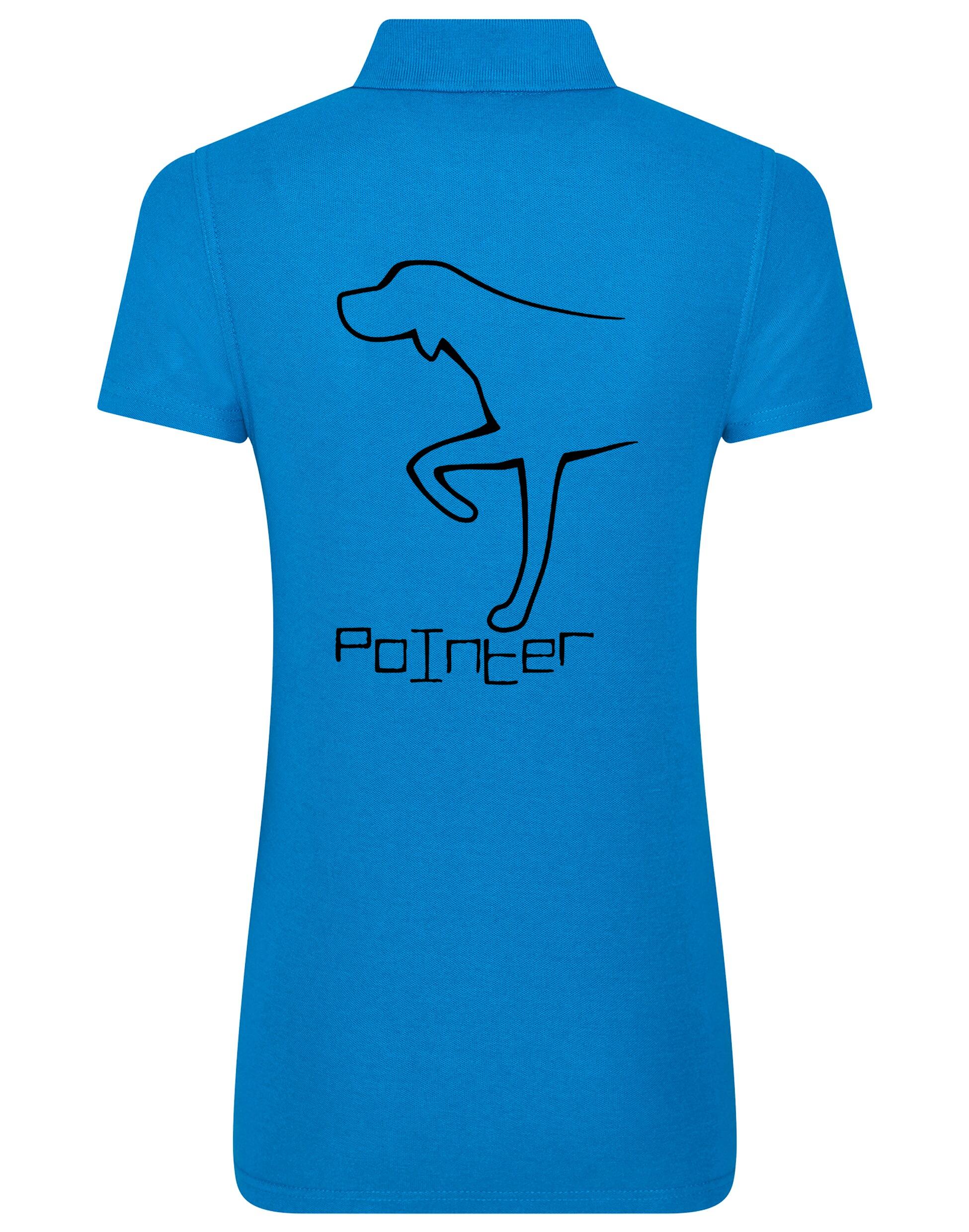 Pointer Women’s Cotton Polo featuring an exclusive Pointer design, crafted from breathable cotton for stylish comfort and elegance.