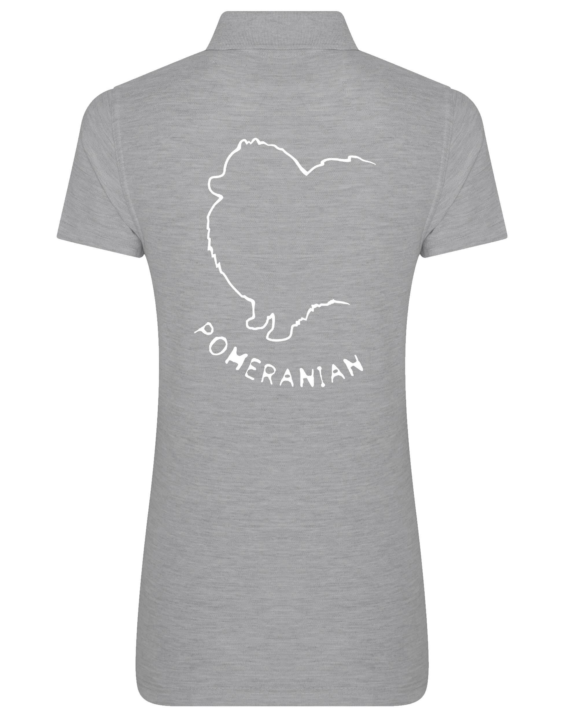 Pomeranian Women’s Cotton Polo featuring exclusive breed artwork, a tailored feminine fit, and breathable fabric for all-day comfort.
