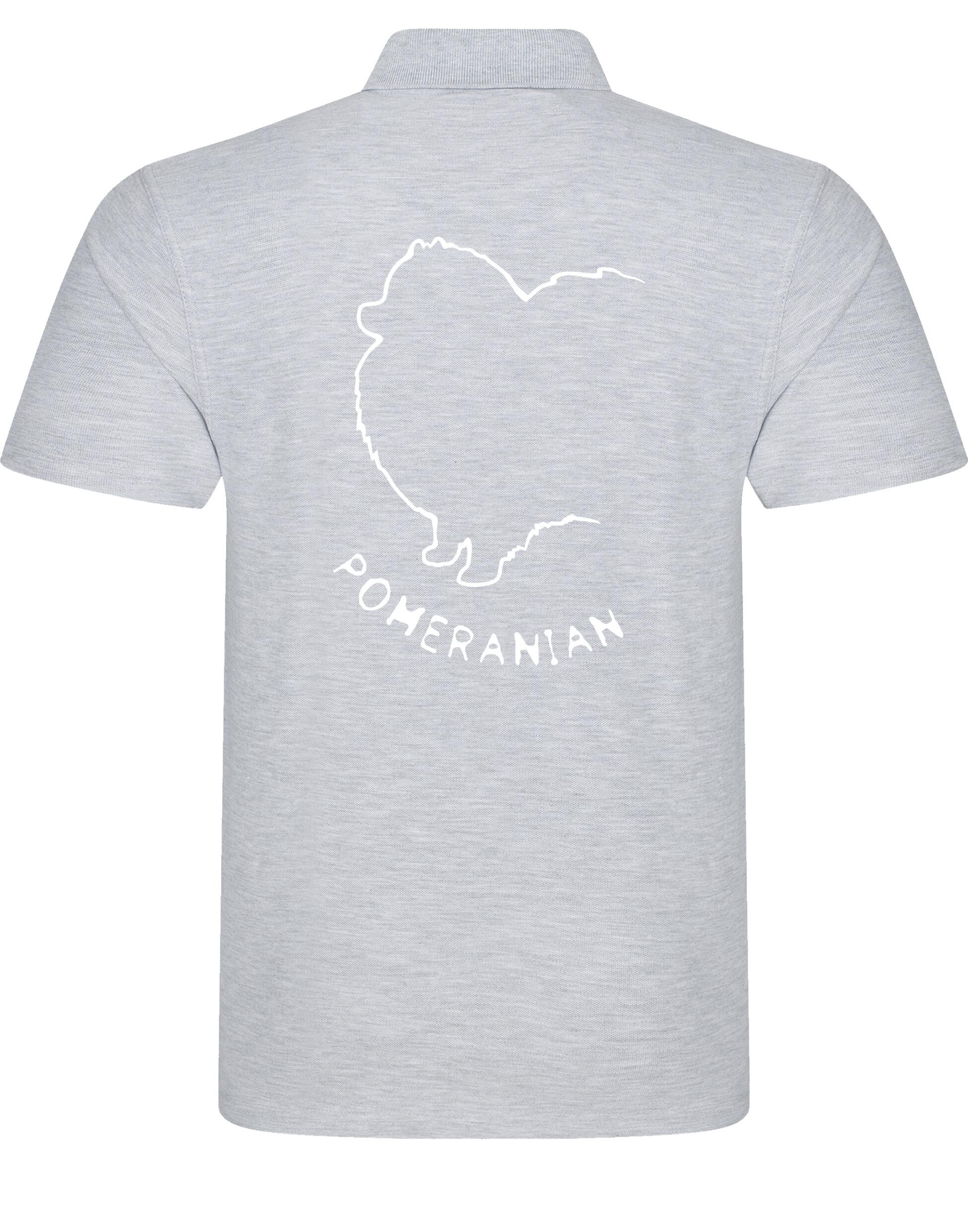 Pomeranian Unisex Cotton Polo featuring exclusive breed artwork, breathable fabric, and a relaxed fit for all-day comfort.