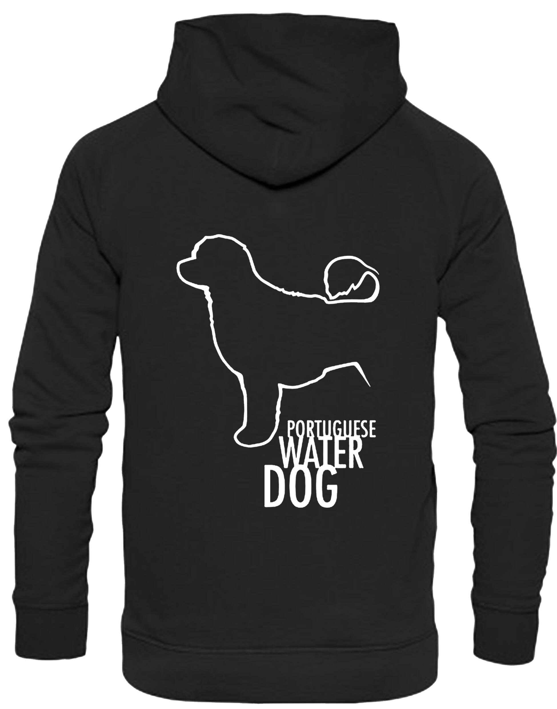 Portuguese Water Dog Design Pullover Hoodie featuring exclusive breed artwork, premium heavy-blend fabric with a cozy brushed fleece interior, and practical details for stylish comfort.