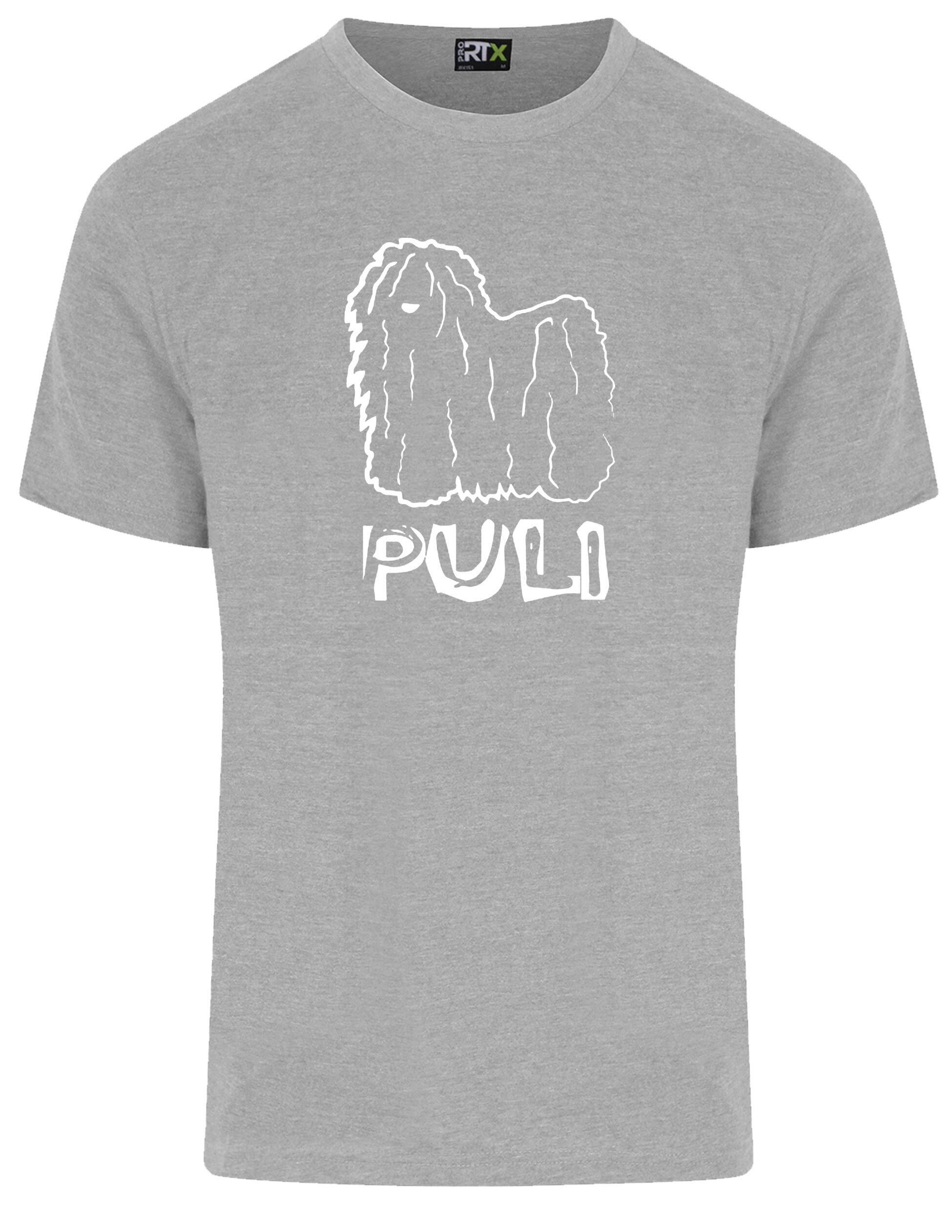 Unisex Hungarian Puli Roundneck T-shirt featuring exclusive breed-inspired artwork, crafted from premium breathable cotton for all-day comfort and a relaxed, stylish fit, perfect for Hungarian Puli enthusiasts.