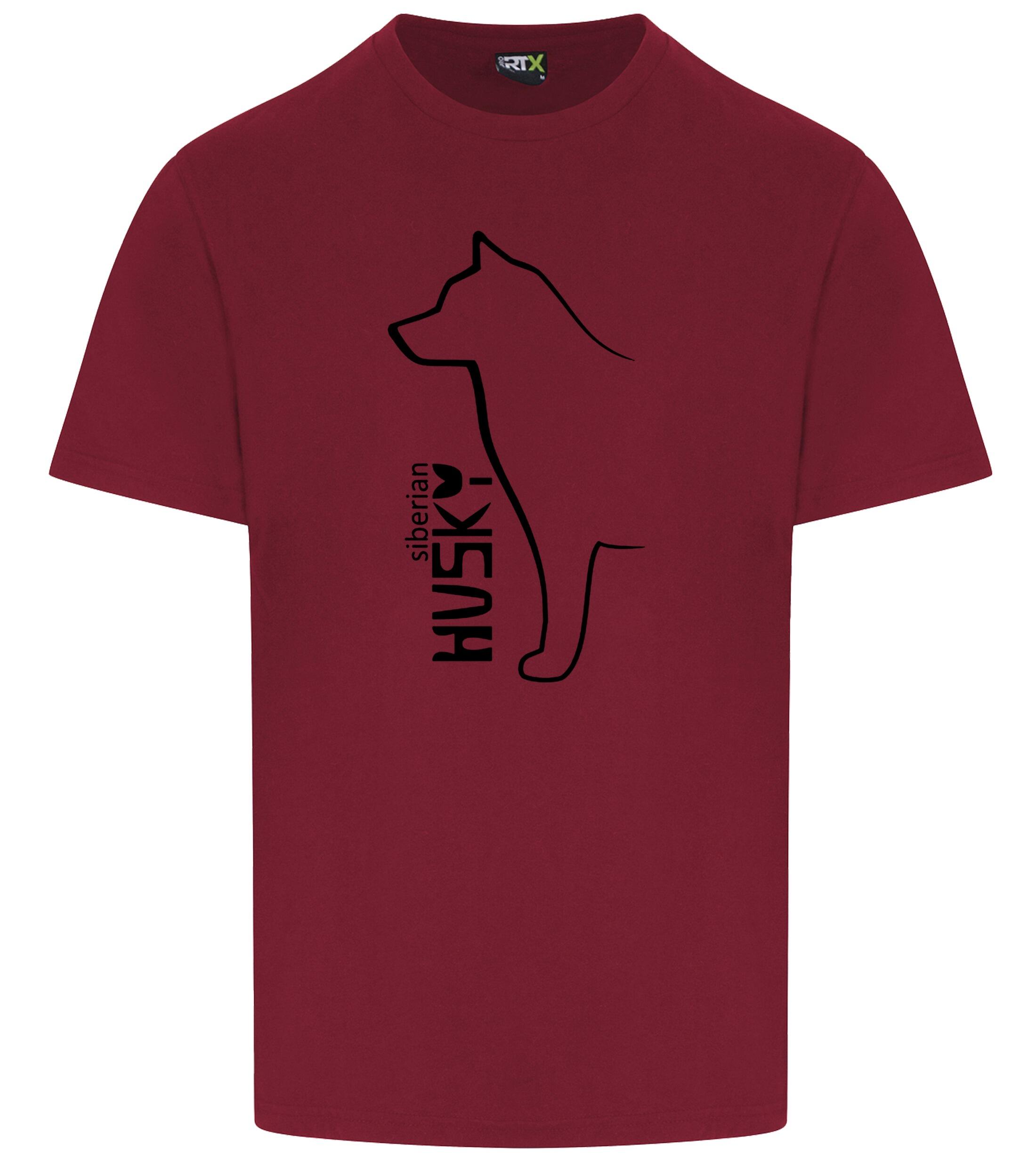 Unisex roundneck T-shirt featuring exclusive Siberian Husky artwork on the front, made from lightweight breathable cotton with a relaxed fit—ideal for dog lovers, casual outings, and breed events.