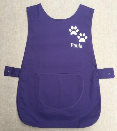 Grooming Tabard with Dog Breed Image with Paws & Personalisation