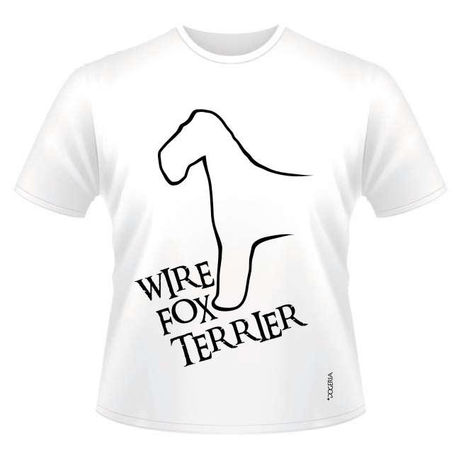 Wire Fox Terrier T-Shirts Roundneck Heavy Cotton