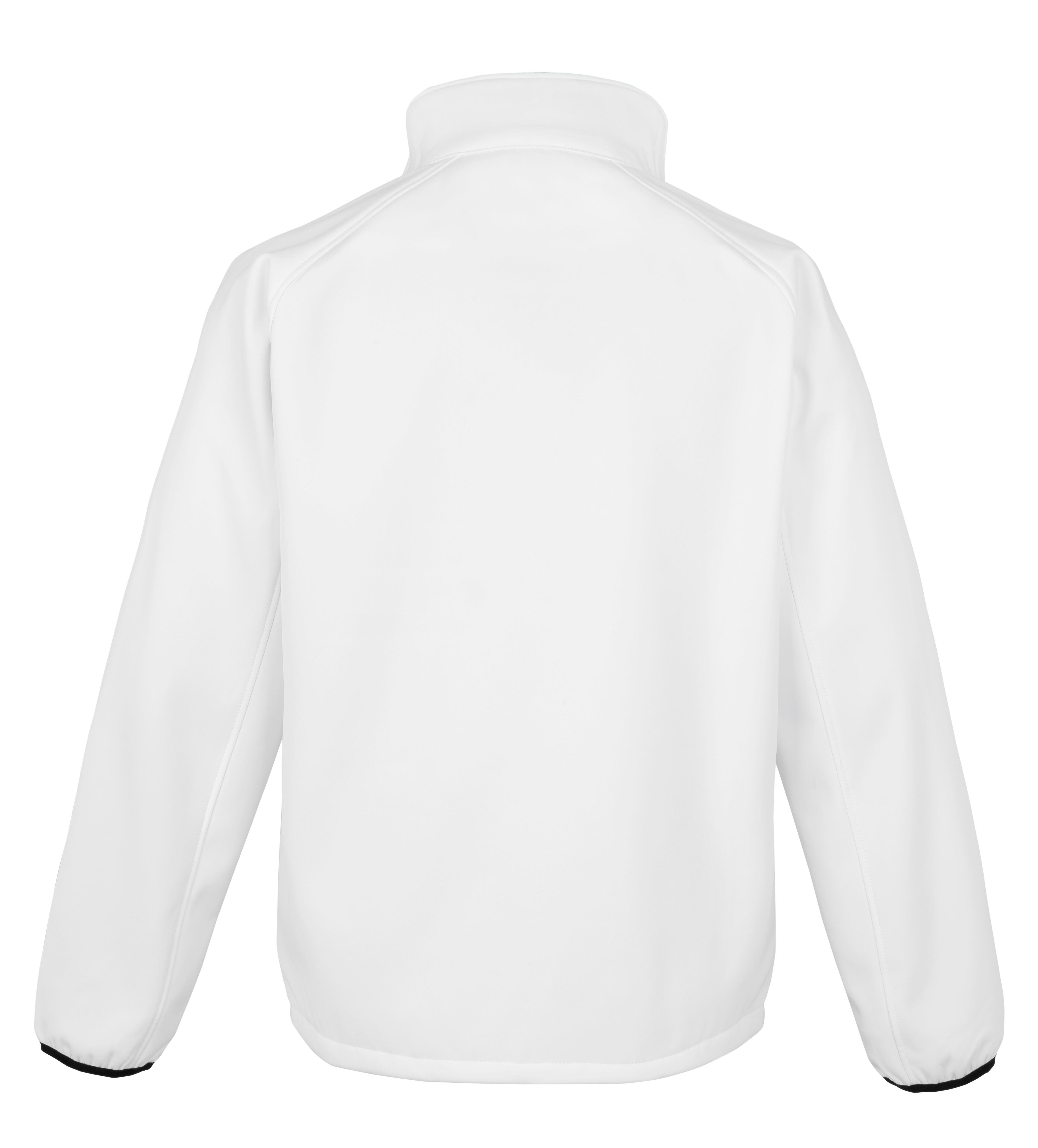 Unisex Softshell Jacket White-Black