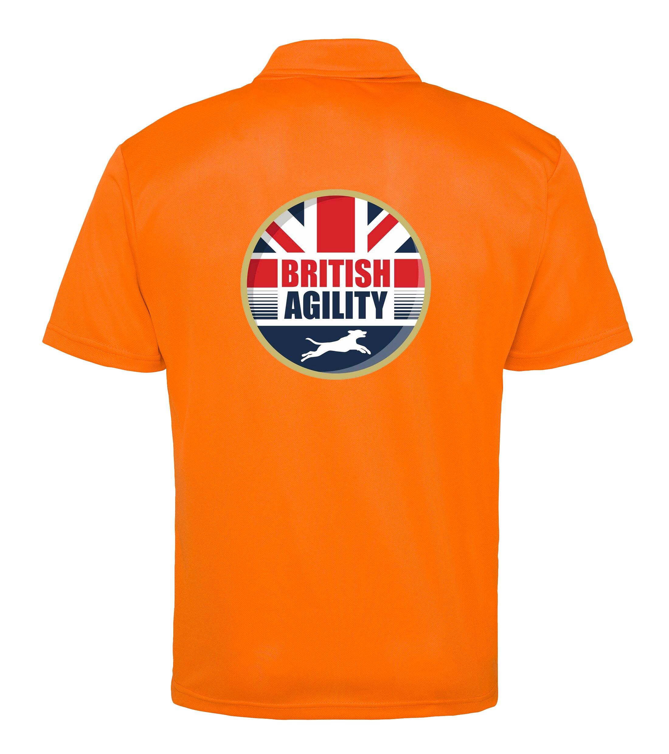 British Agility 2023 Cool Polo Orange Crush