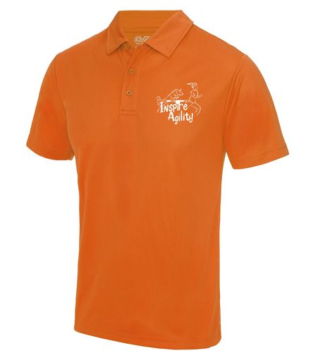 Inspire Agility 2023 Cool Polo Orange Crush (White)