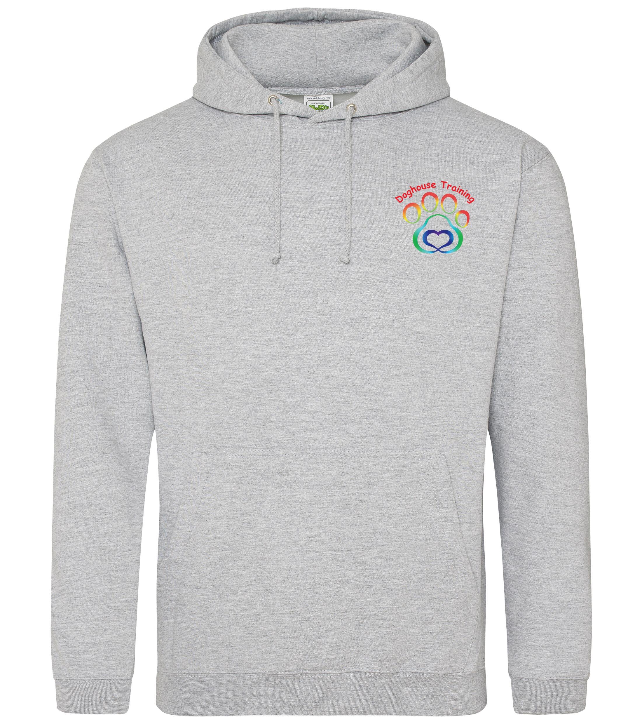 Unisex Doghouse Training Heather Grey Pullover Hoodie