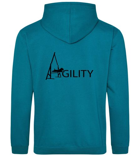 Unisex Agility Pullover Hoodie Jade (Black)