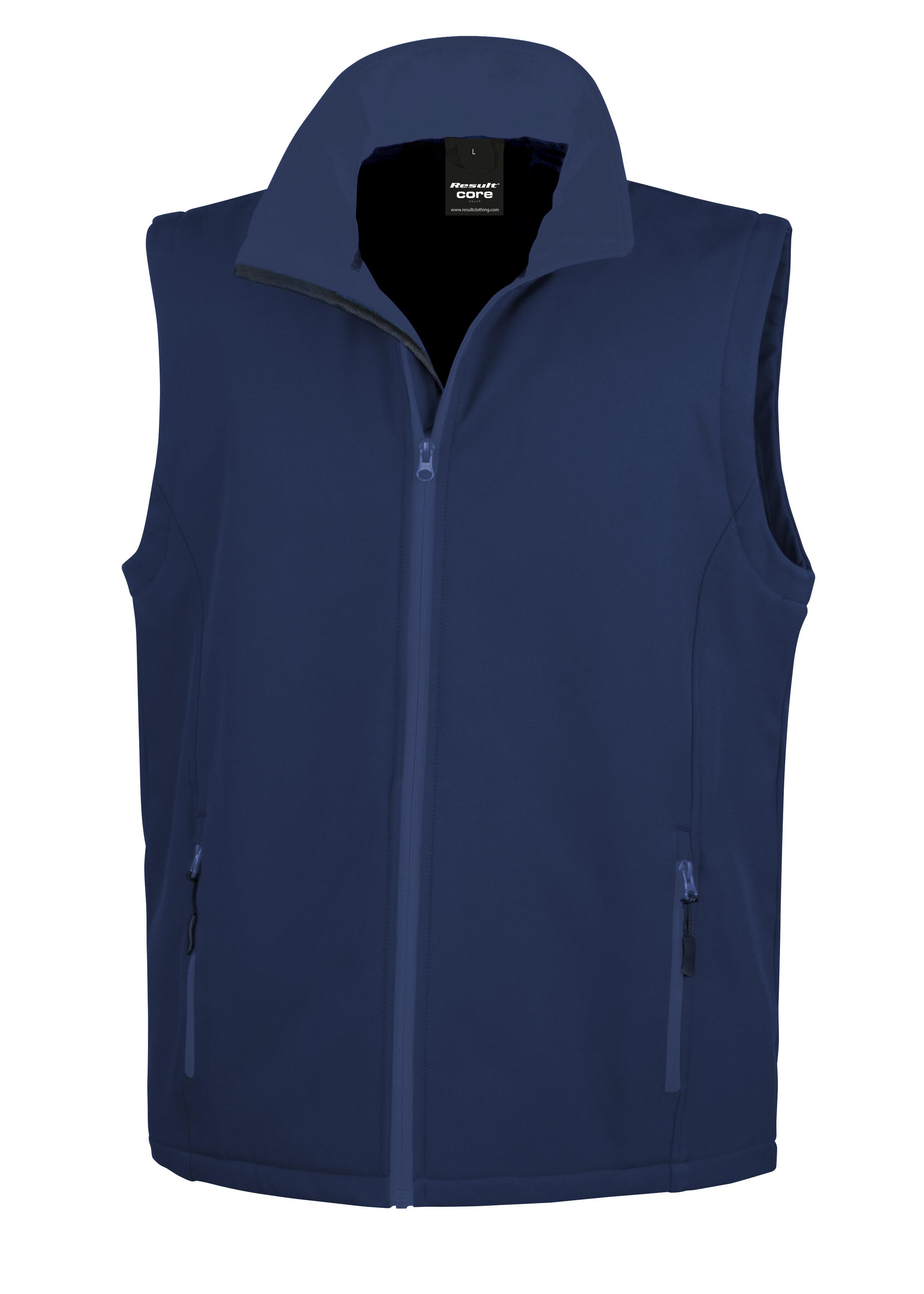 Unisex Akita Softshell Gilet Navy Navy (Black)