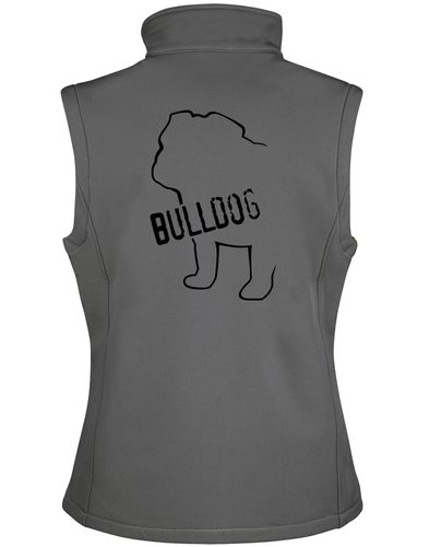 Unisex Bulldog (Body Design) Softshell Gilet Charcoal (Black)