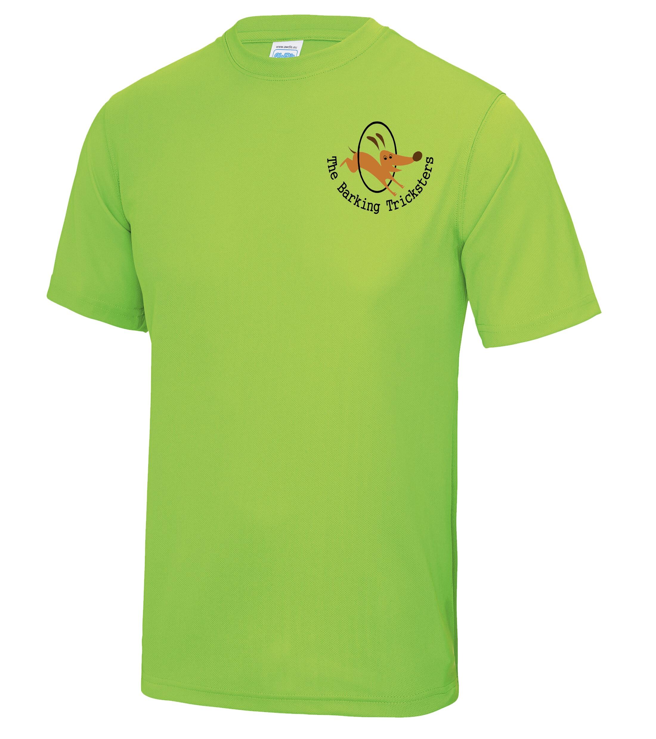 The Barking Tricksters Female Cool Tee Electric Green