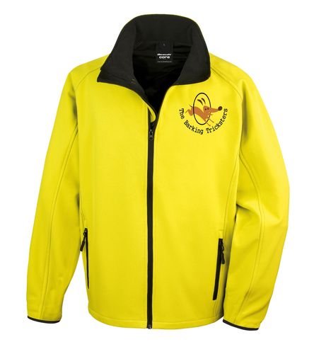 The Barking Tricksters Female Softshell Jacket Yellow