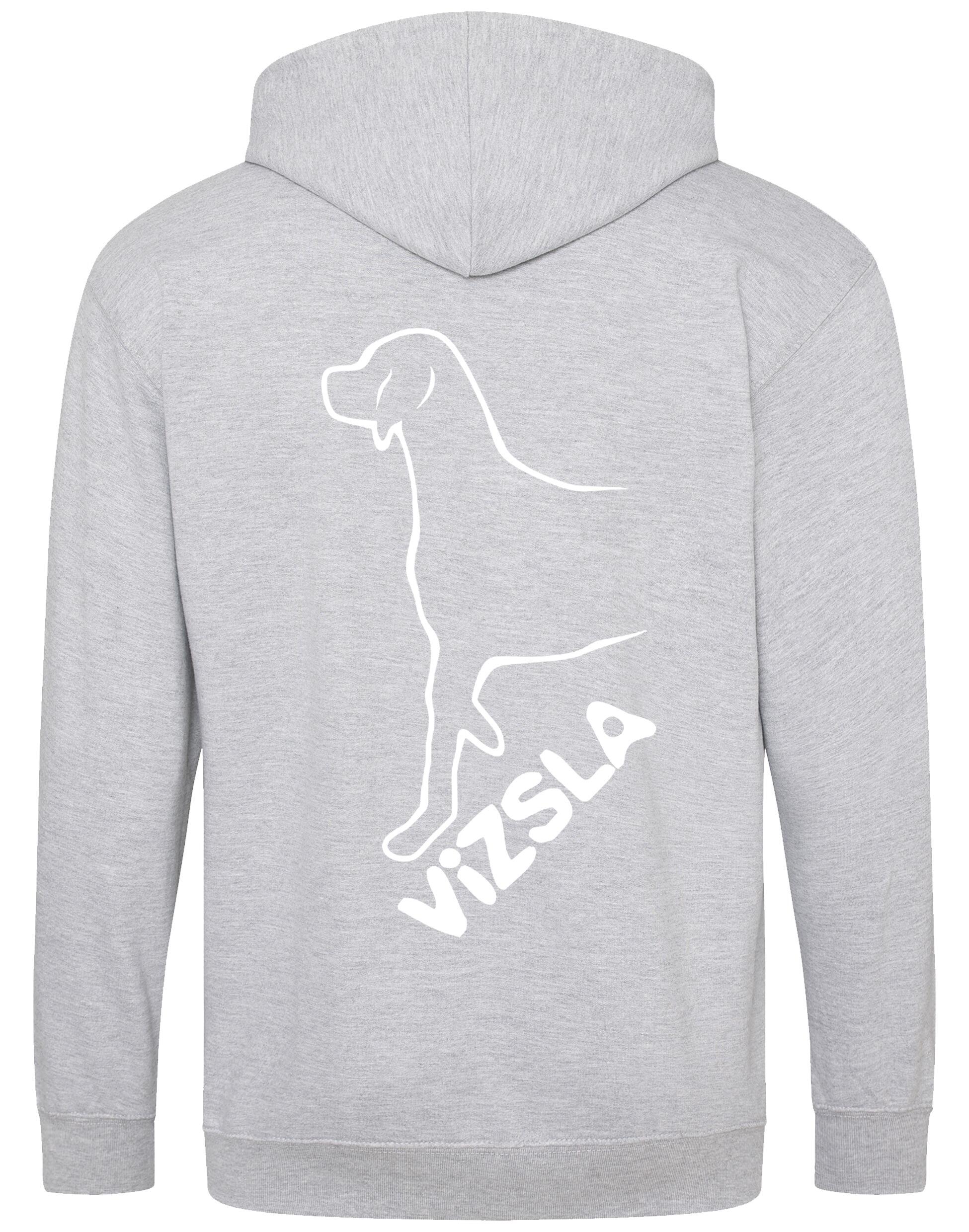 Vizsla Dog Breed Design Zipped Hoodie