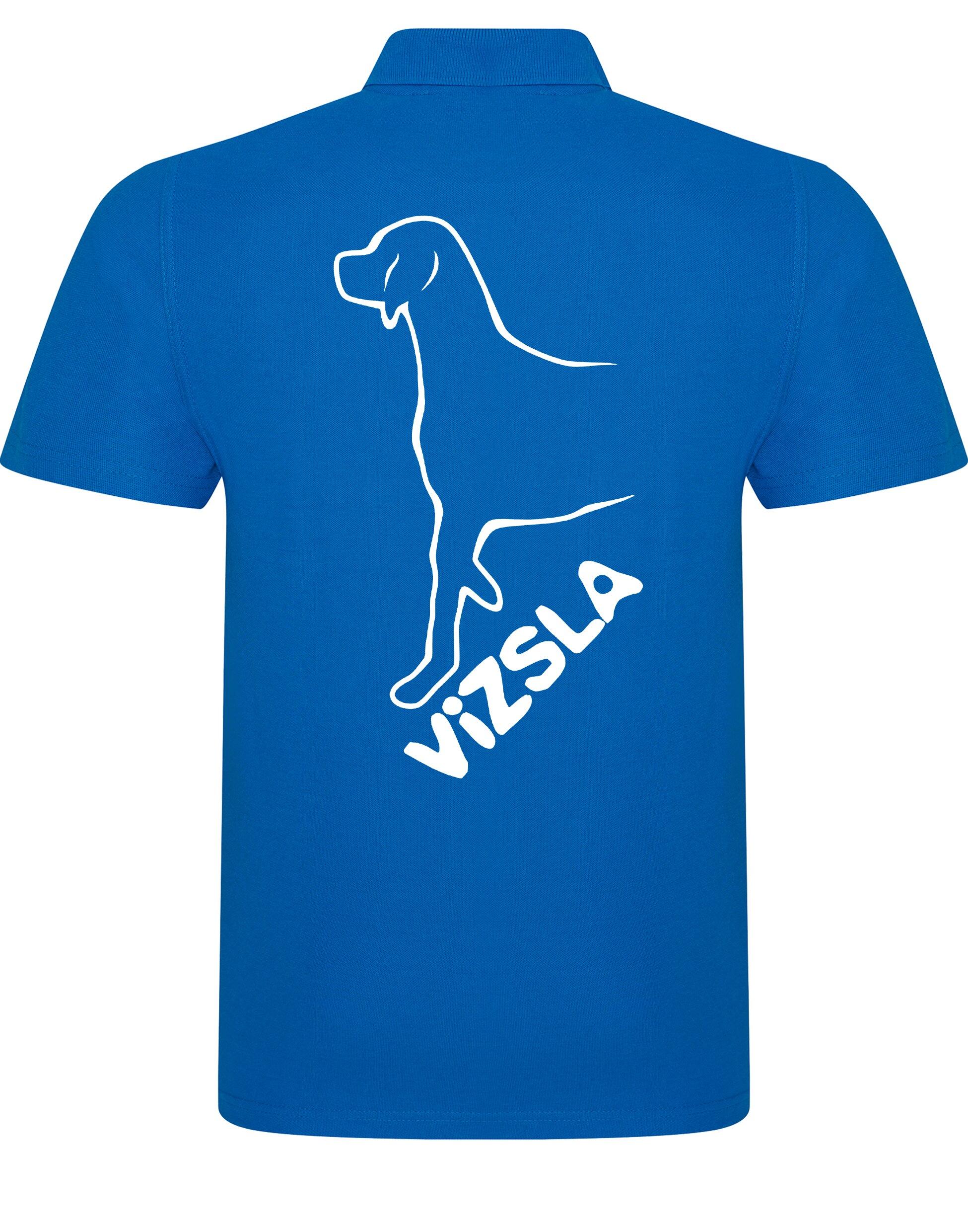 Unisex Cotton Polo with Vizsla Dog Breed Design
