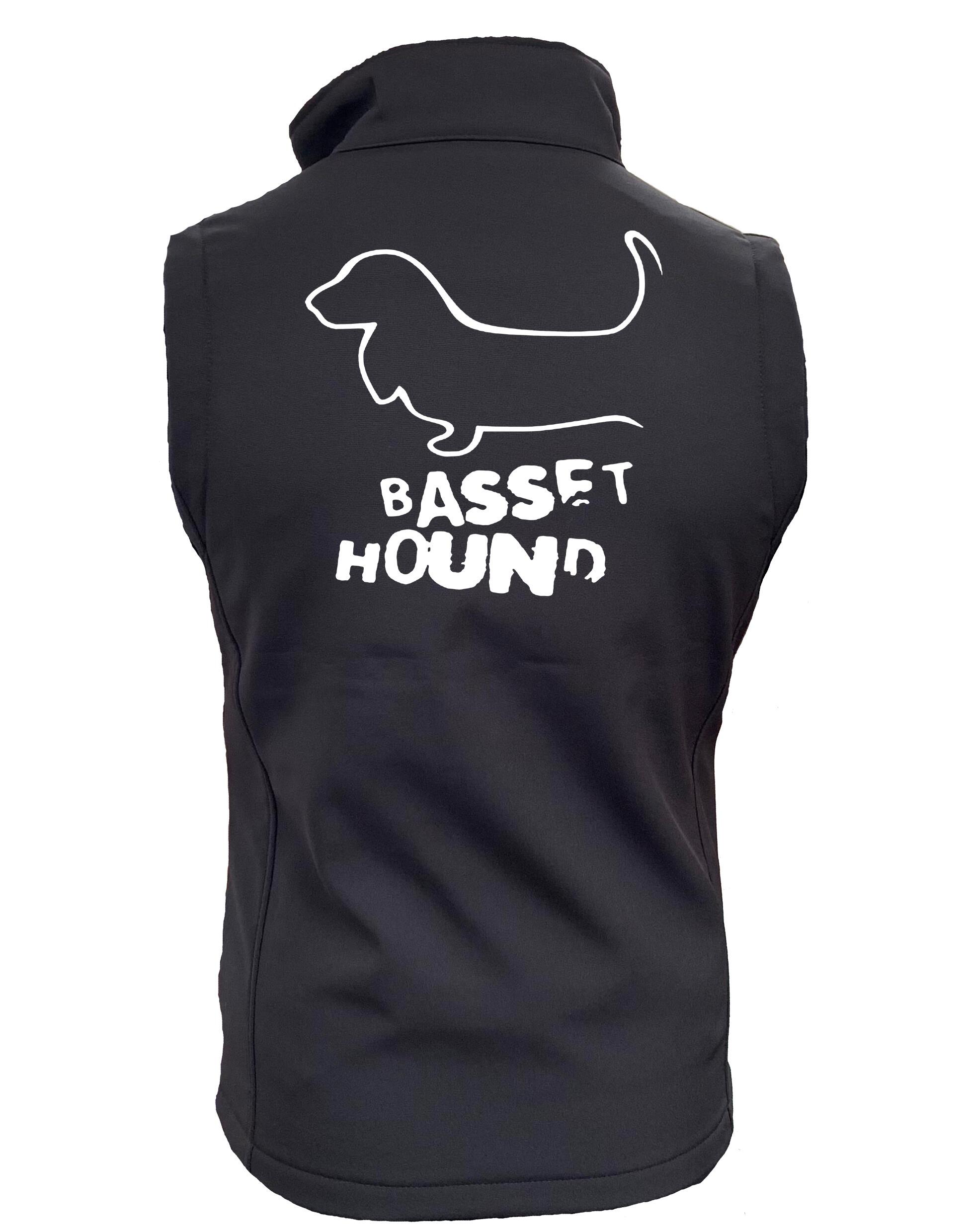Unisex Basset Hound Softshell Gilet – Style Meets Comfort for Basset Hound Lovers