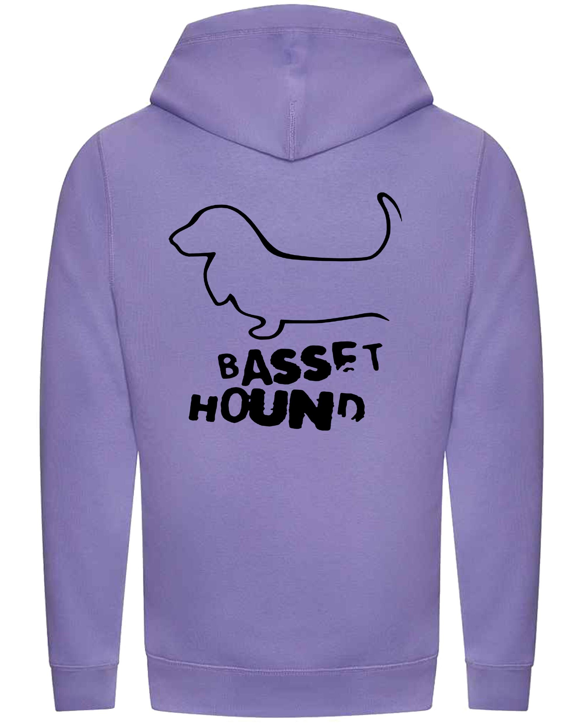 Unisex Crossneck Pullover Hoodie with Basset Hound Dog Breed Design – A Must-Have for Basset