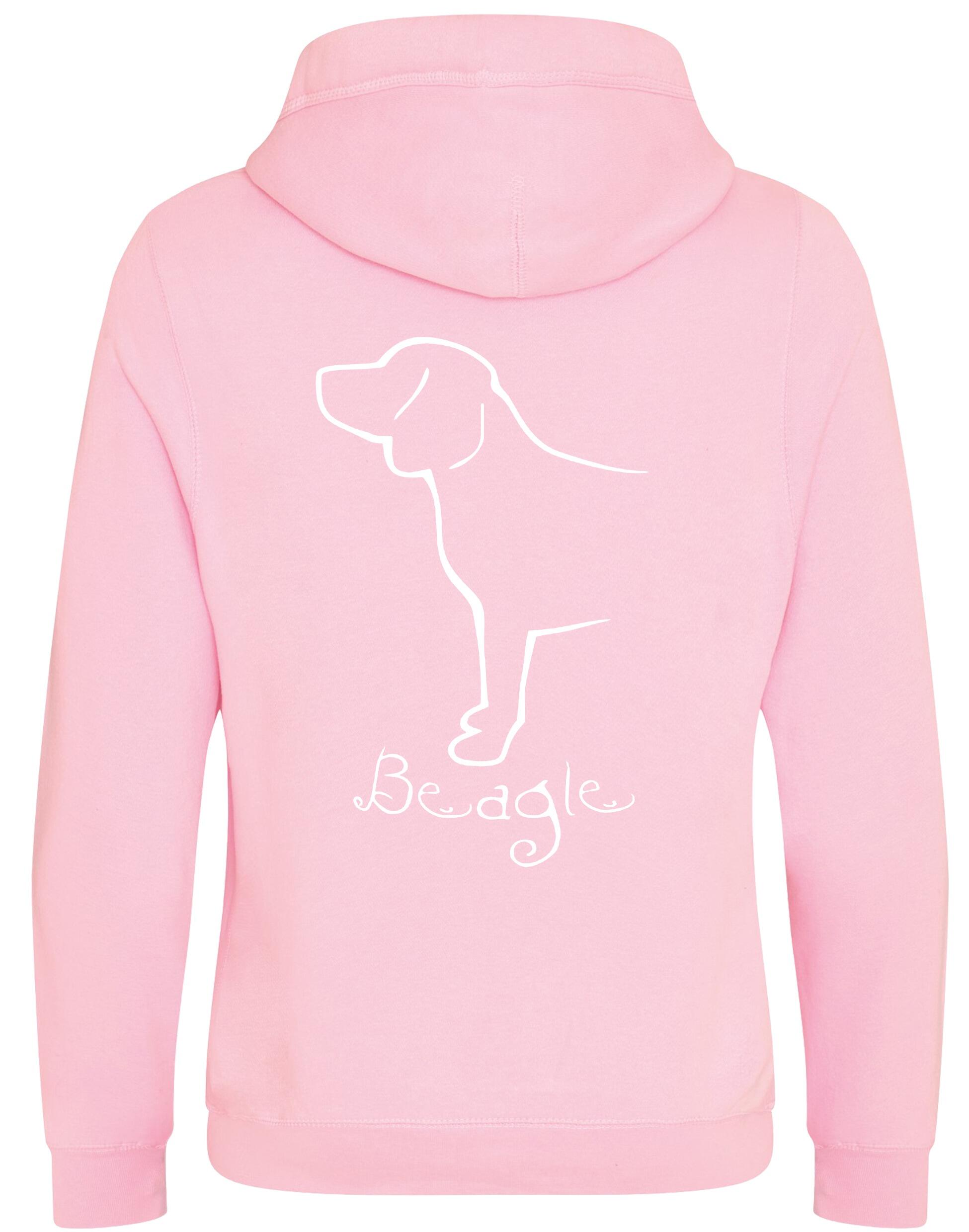 Unisex Crossneck Pullover Hoodie with Beagle Dog Breed Design – A Must-Have for Beagle Fans