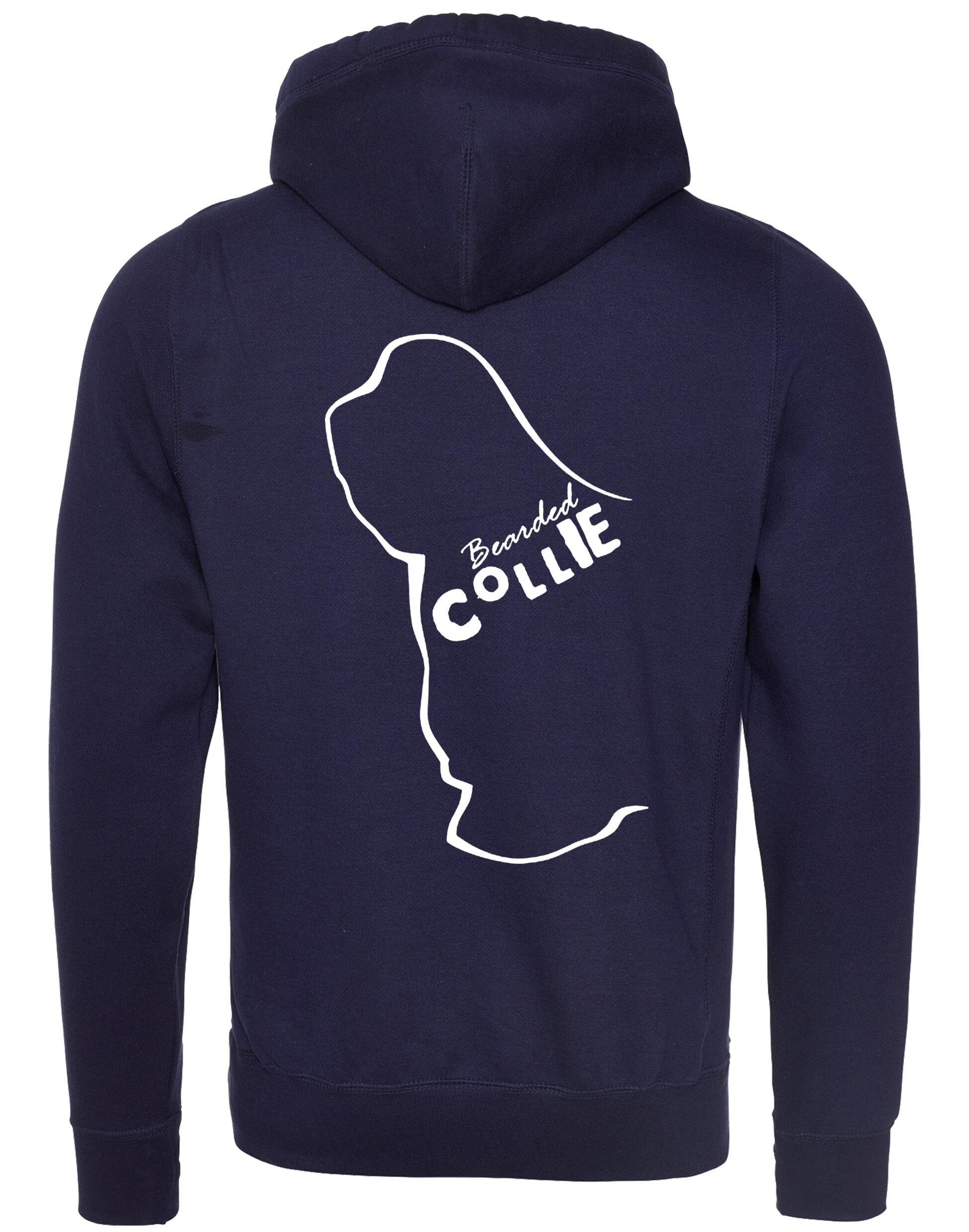 Unisex Crossneck Pullover Hoodie with Bearded Collie Dog Breed Design – A Must-Have for Bearded Collie Fans