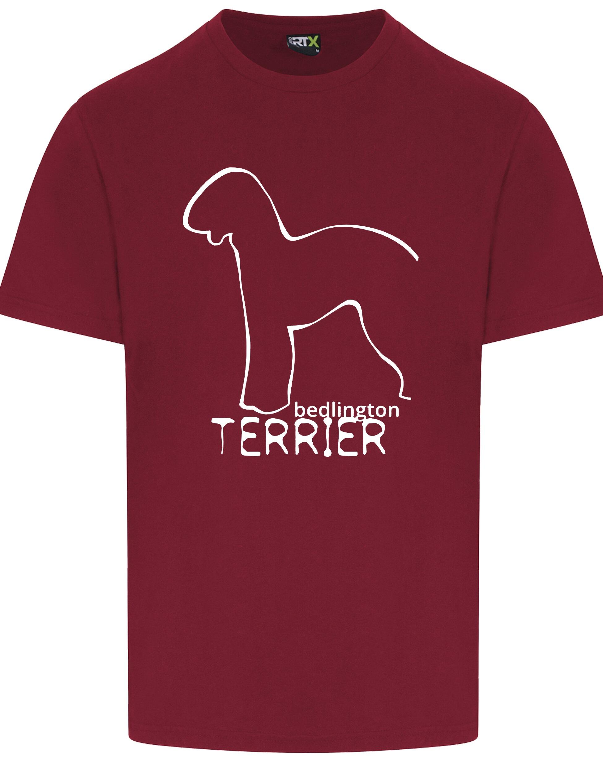 Unisex Roundneck T-shirt with Bedlington Terrier Dog Breed Design – Style for Every Bedlington Terrier Fan
