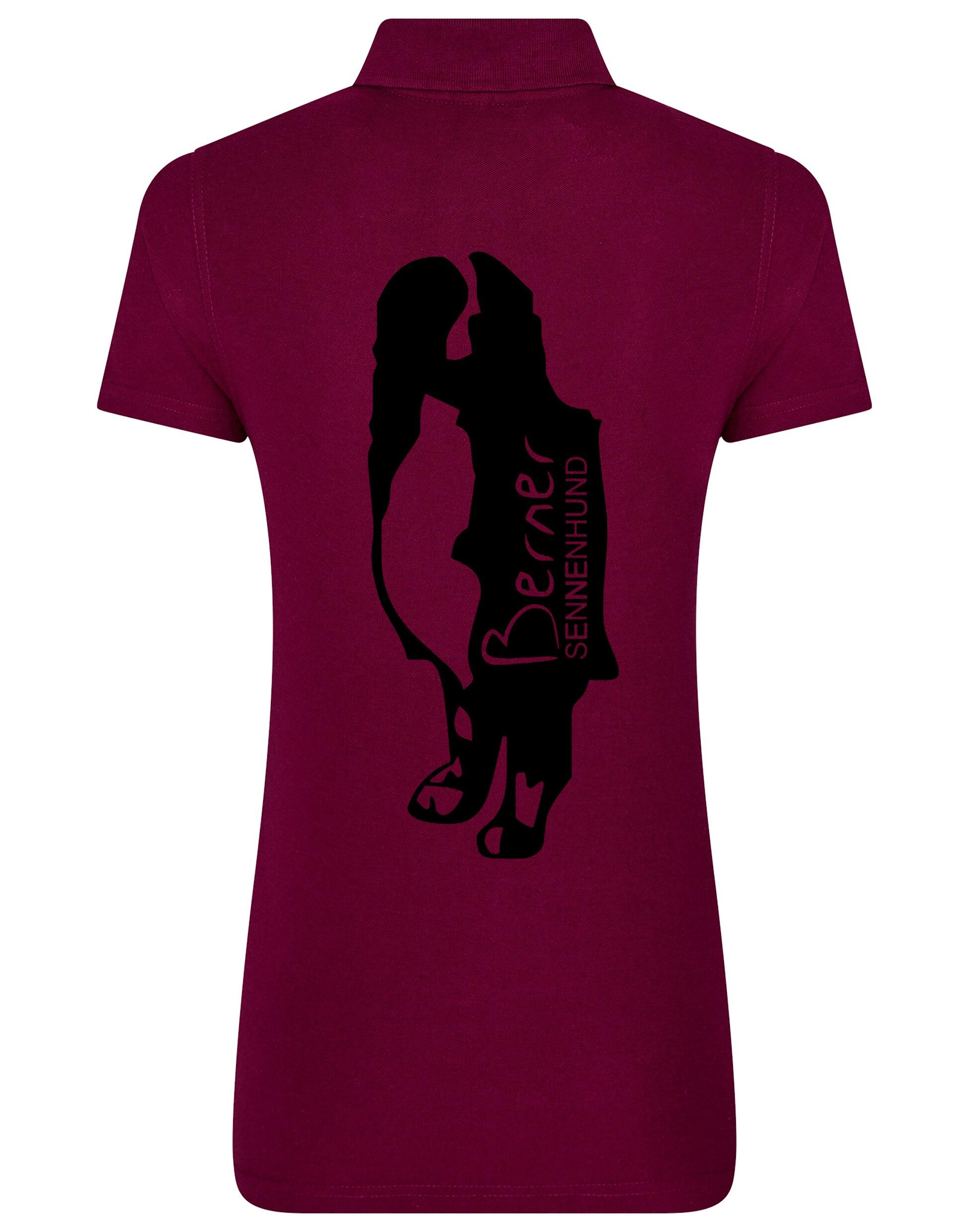 Berner Sennenhund Dog Breed Design Women’s Cotton Polo – A Must-Have for Berner Sennenhund Enthusiasts