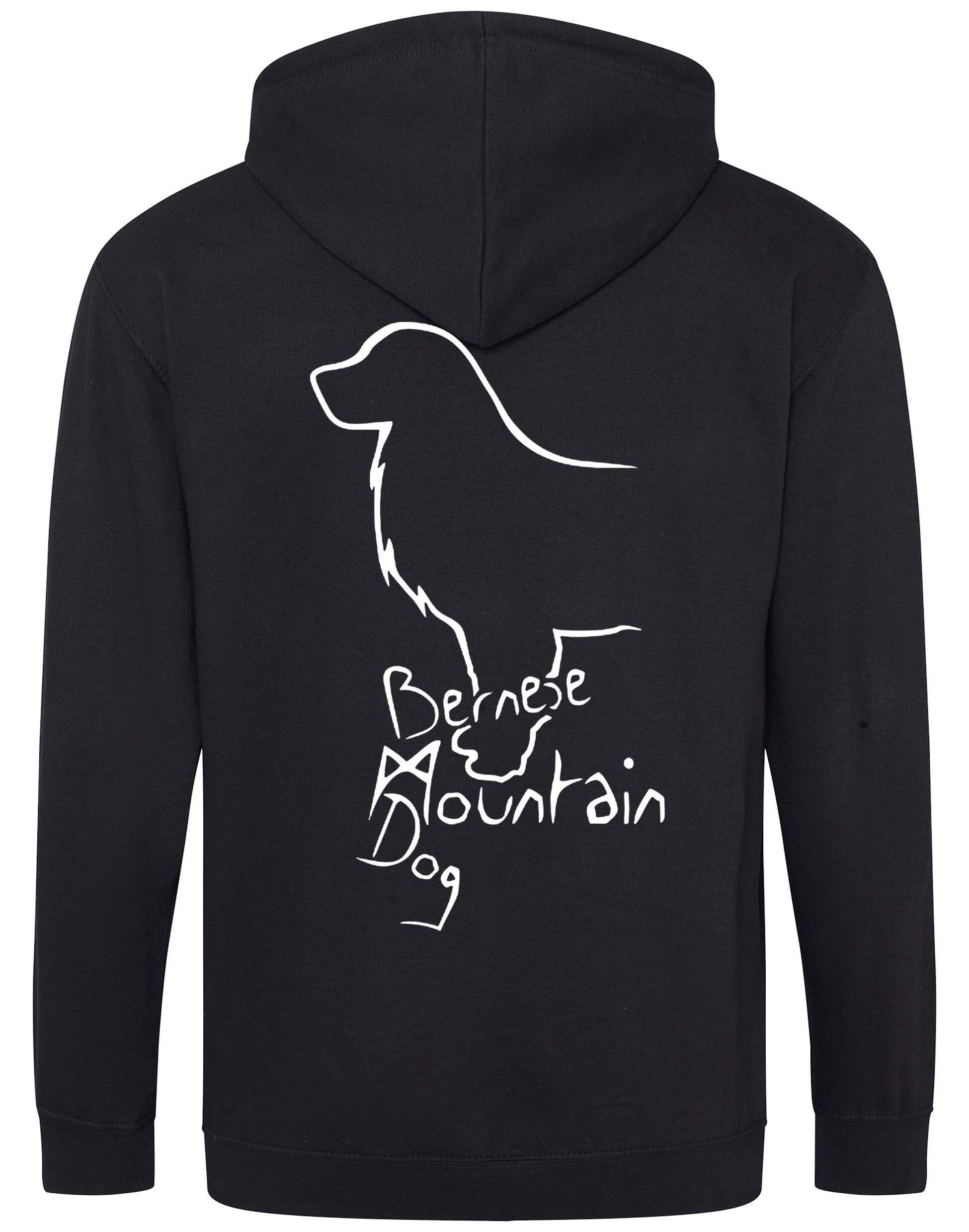 Bernese Mountain Dog Zipped Hoodie – Style and Comfort for Dog Lovers