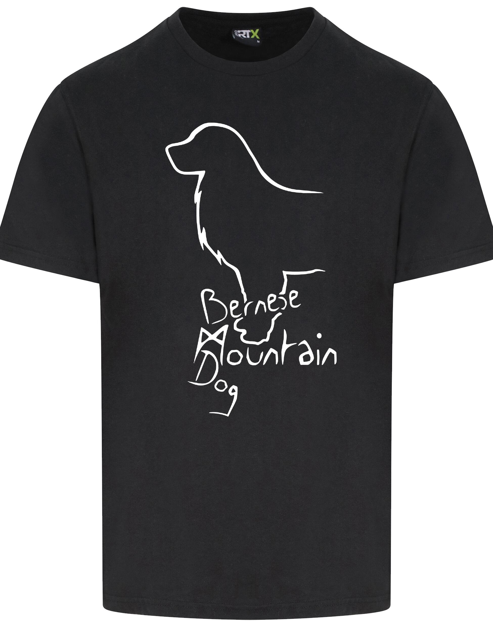 Unisex Roundneck T-shirt with Bernese Mountain Dog Breed Design – Style for Every Bernese Fan