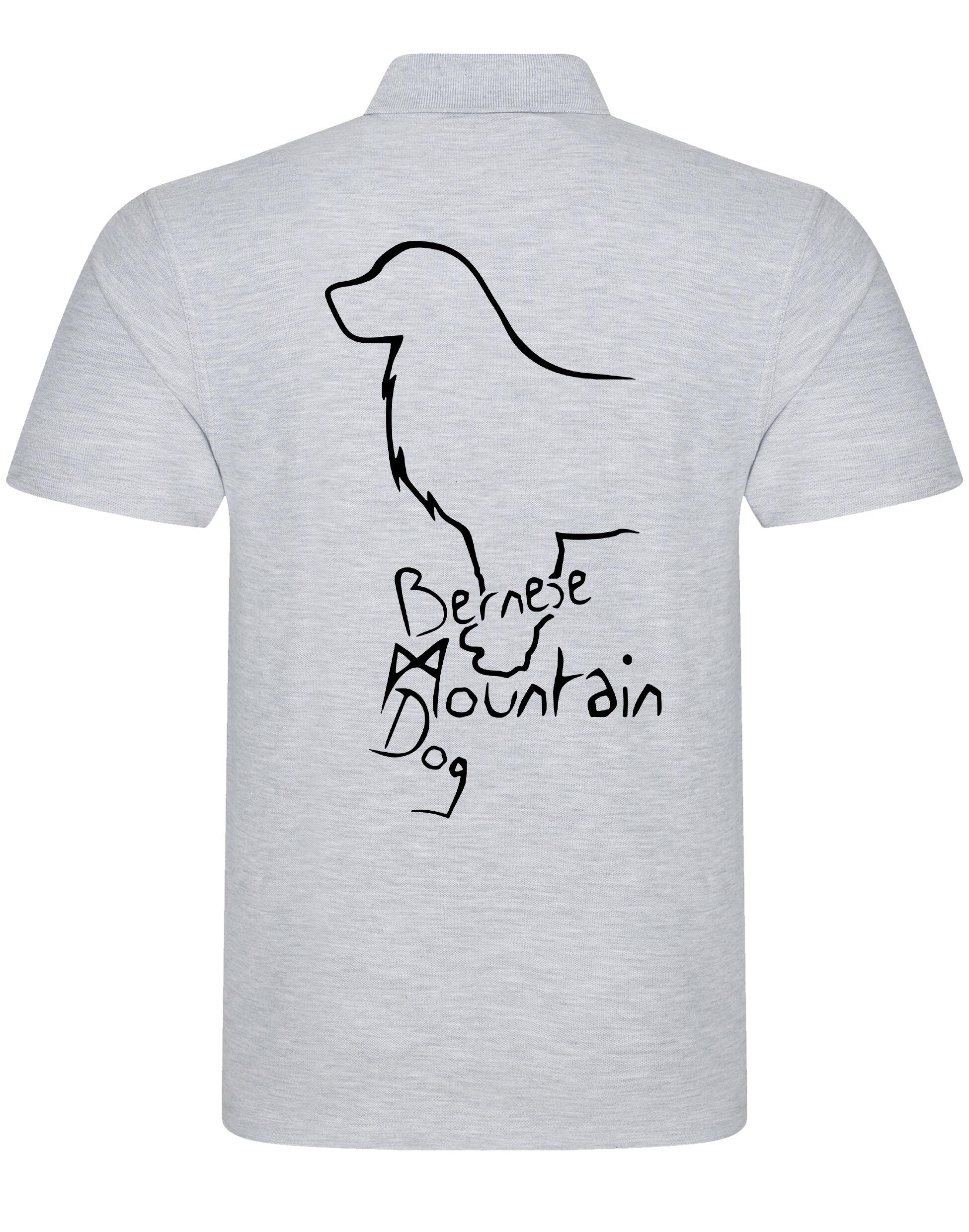 Unisex Cotton Polo with Bernese Mountain Dog Breed Design – Comfort and Style for Every Bernese Enthusiast