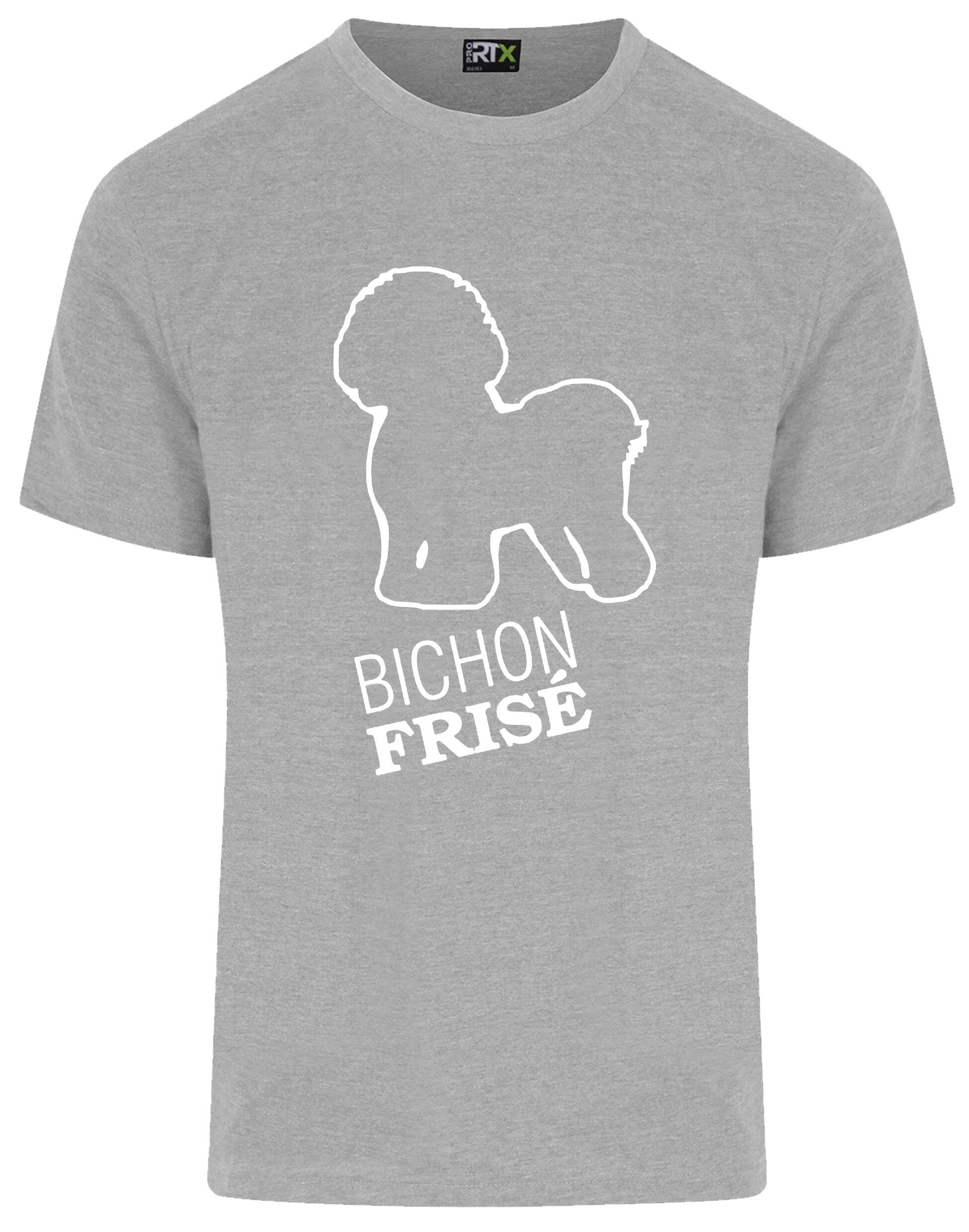 Unisex Roundneck T-shirt with Bichon Frise Dog Breed Design – Style for Every Bichon Frise Fan
