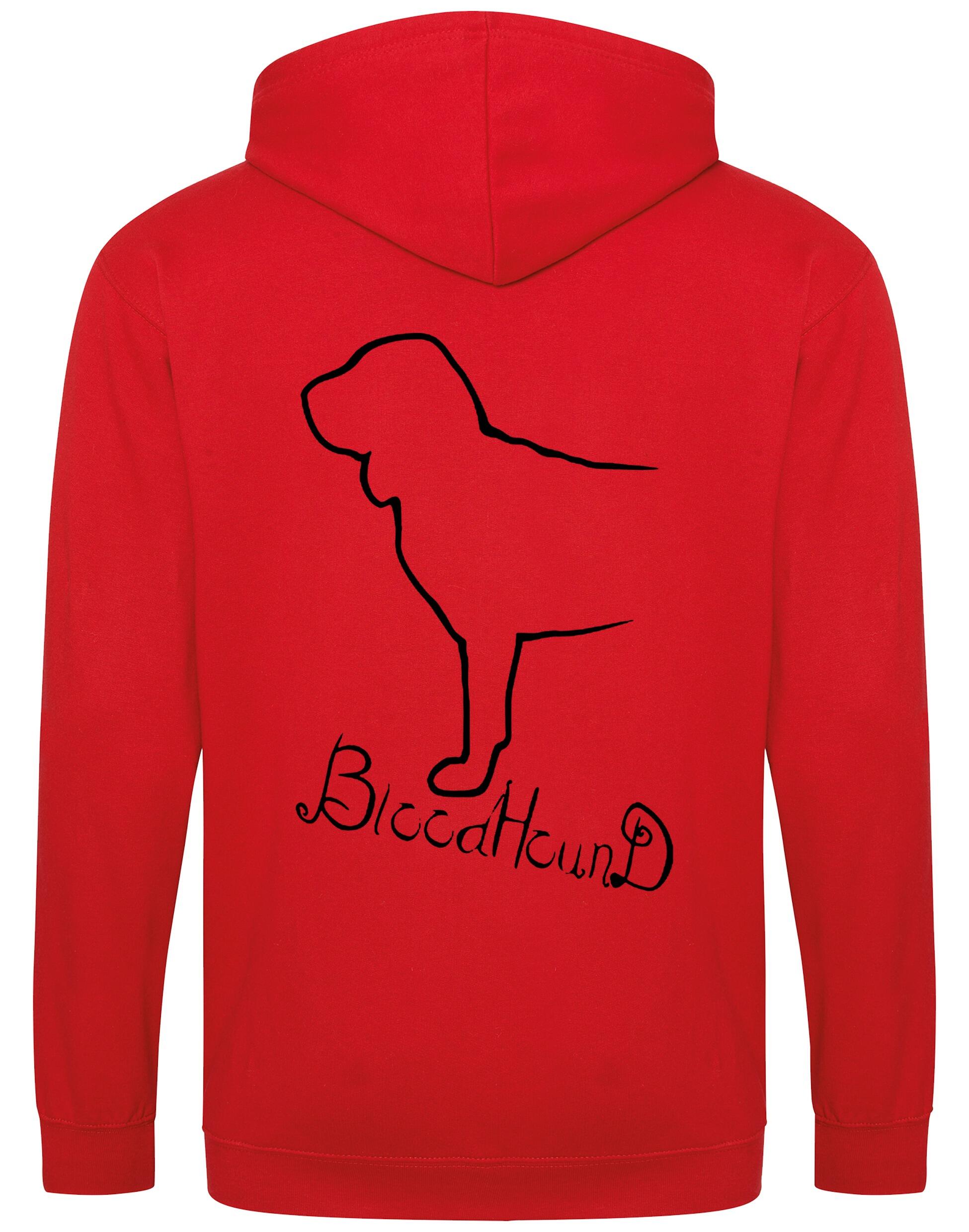 Bloodhound Dog Breed Design Zipped Hoodie – Style and Comfort for Dog Lovers