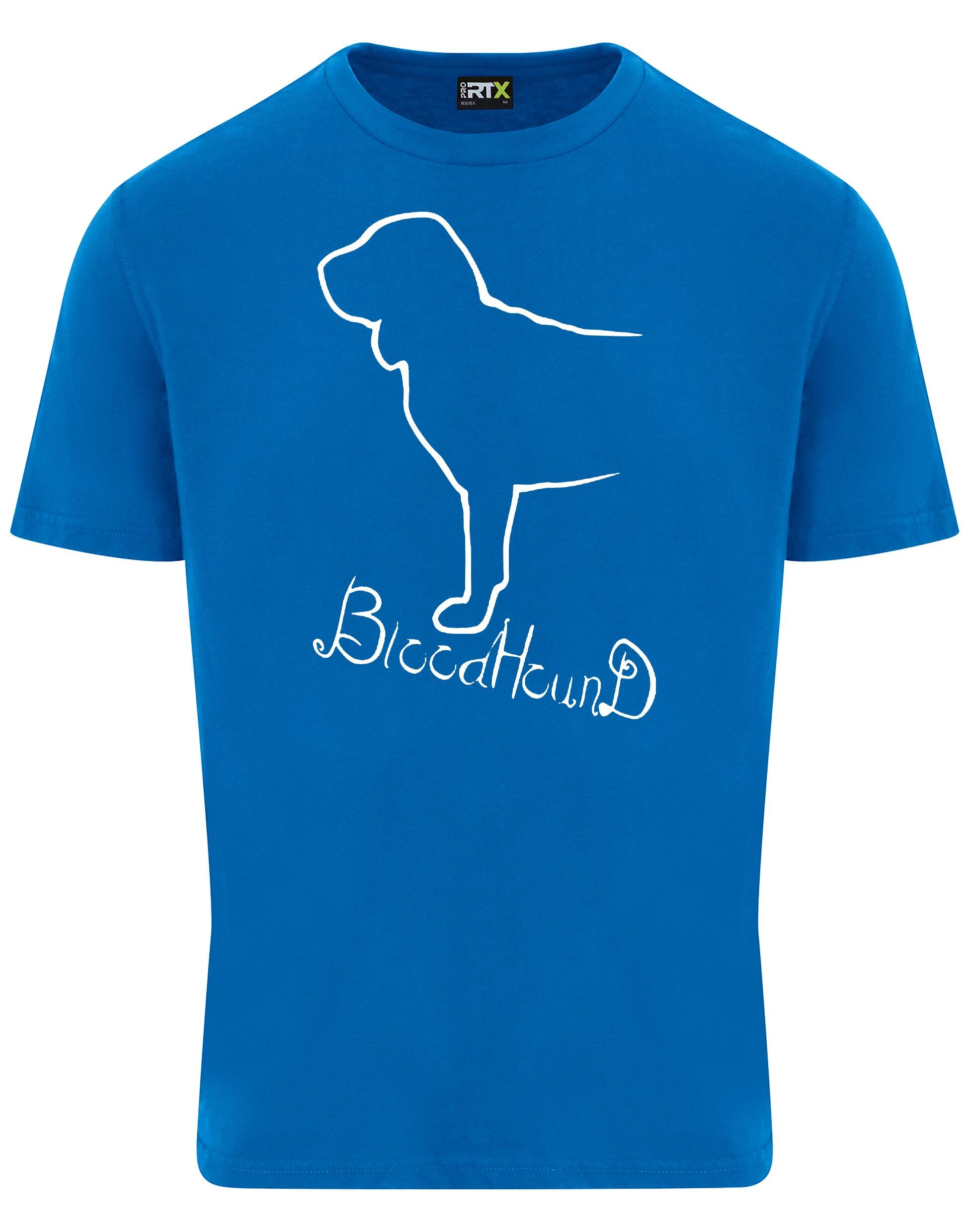 Unisex Roundneck T-shirt with Bloodhound Dog Breed Design – Style for Every Bloodhound Fan