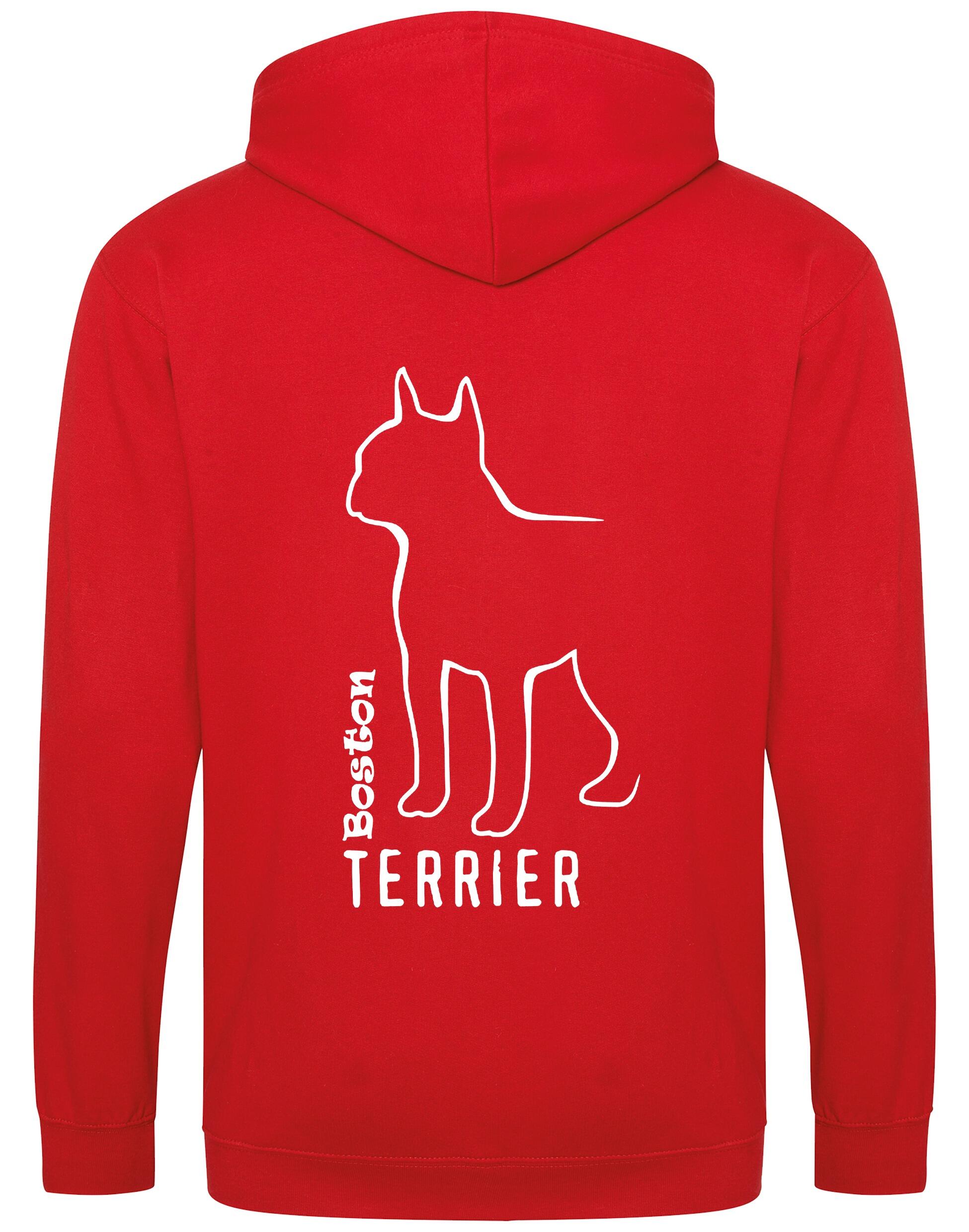 Boston Terrier Dog Breed Design Zipped Hoodie – Style and Comfort for Dog Lovers