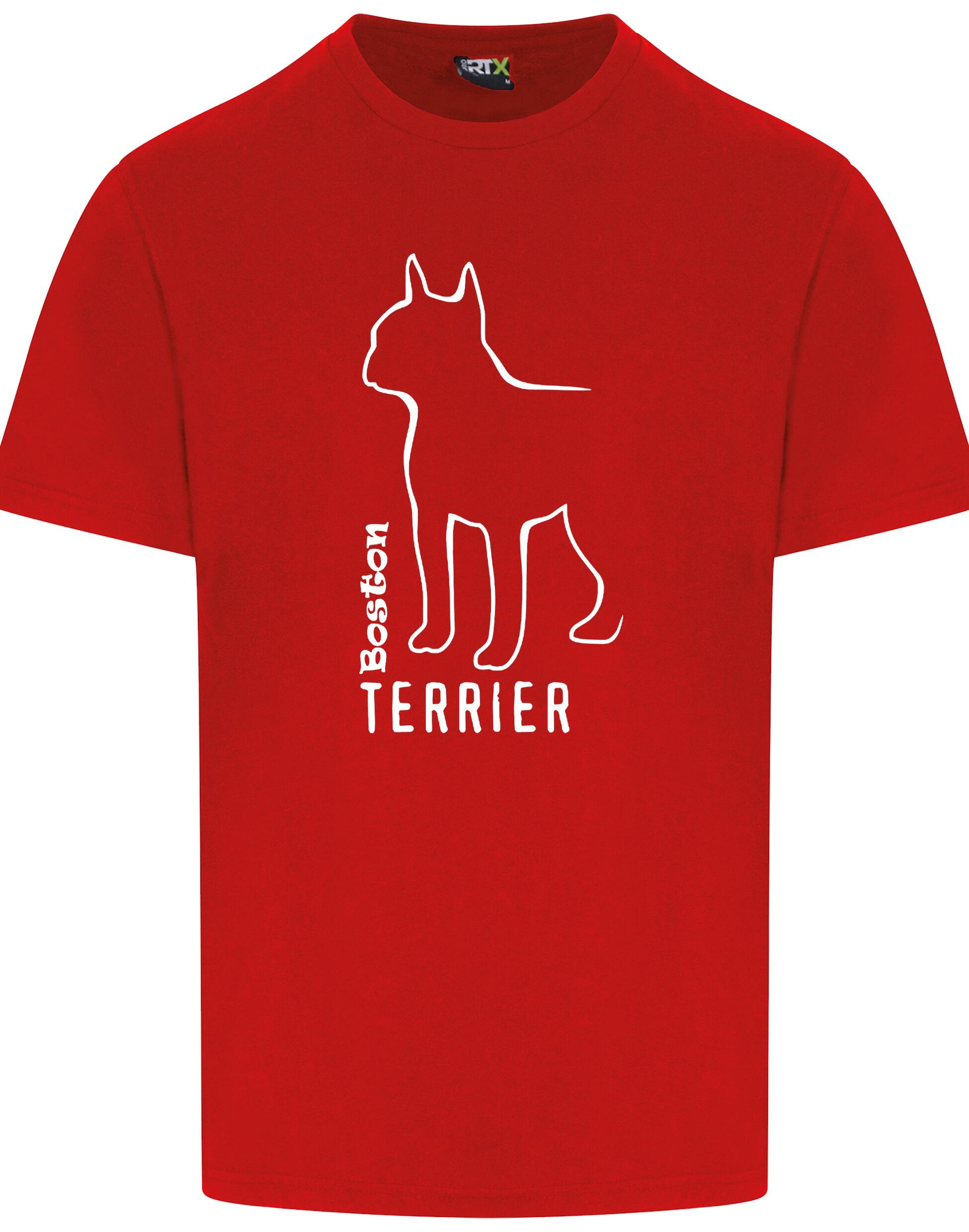 Unisex Roundneck T-shirt with Boston Terrier Dog Breed Design – Style for Every Boston Terrier Fan