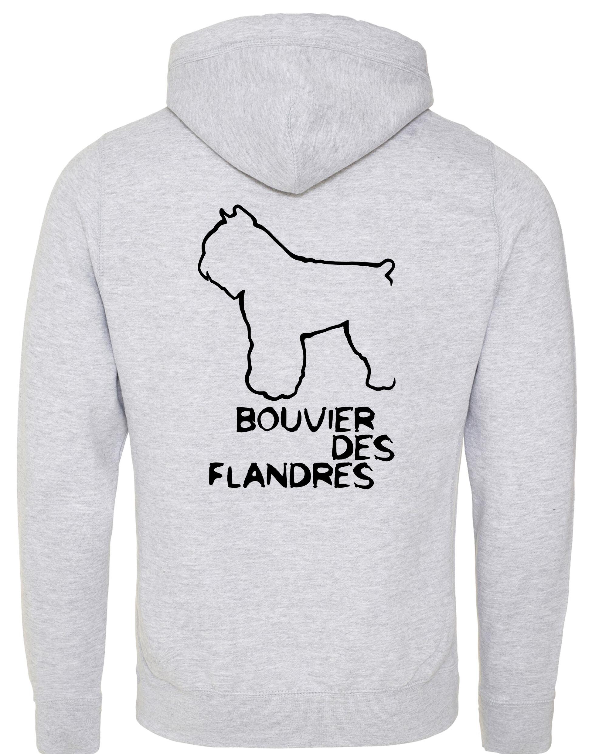 Bouvier des Flandres Dog Breed Design Unisex Crossneck Pullover Hoodie